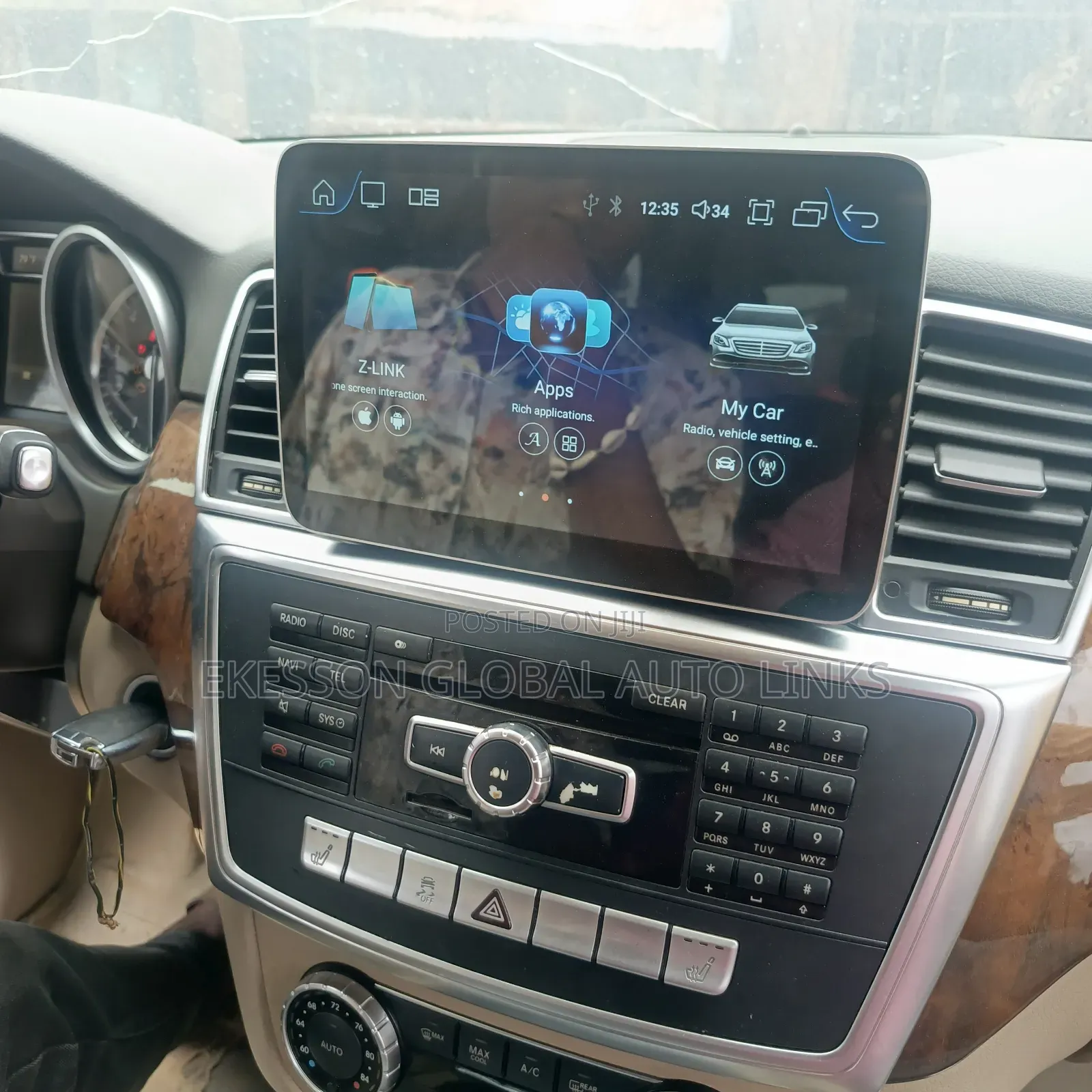 G .L .E Benz 2013 to 2017 Android With Car Play Screen