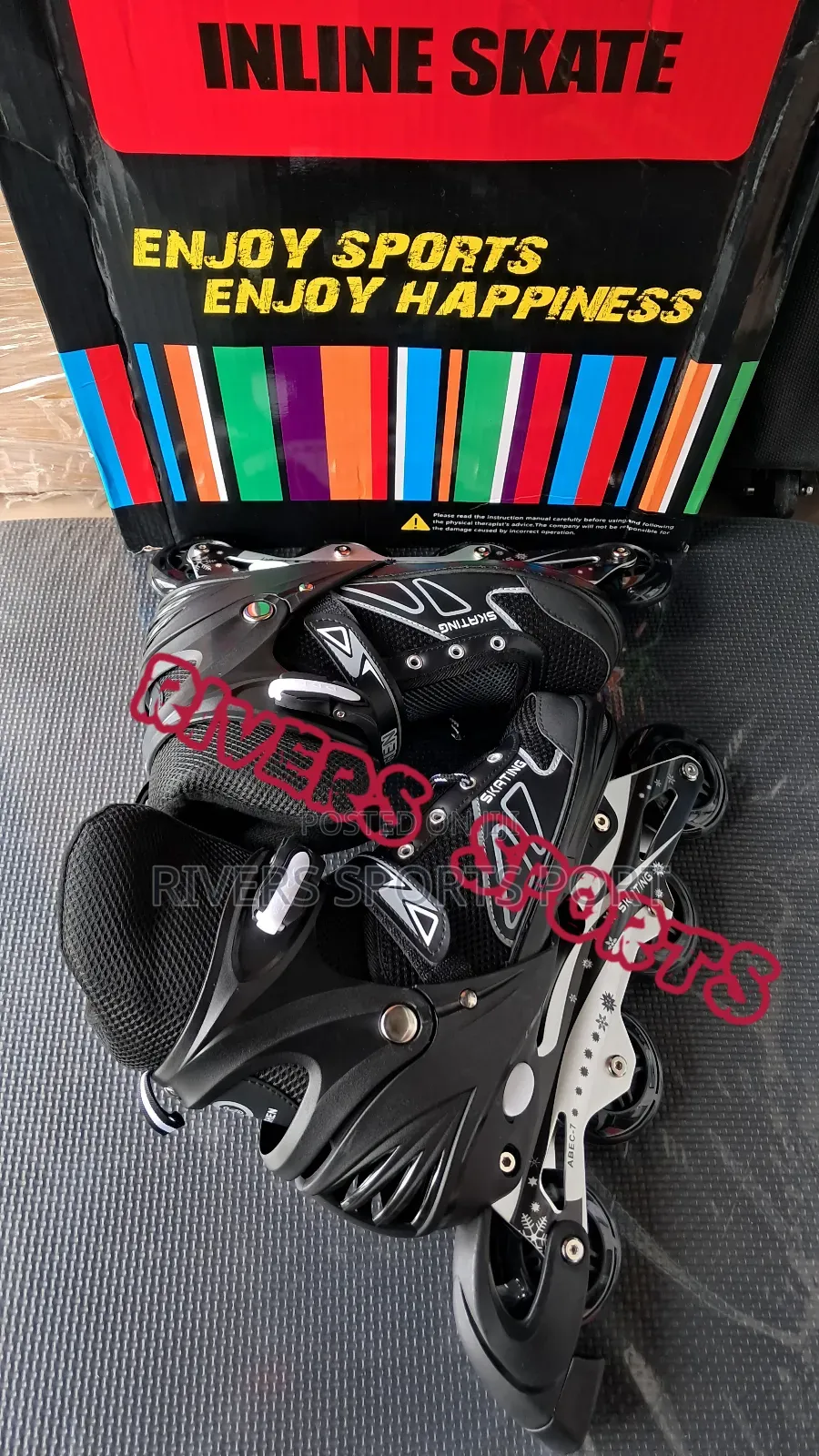 Adult Roller Skates Adjustable 42-46 Wit Brakes Skating Shoe