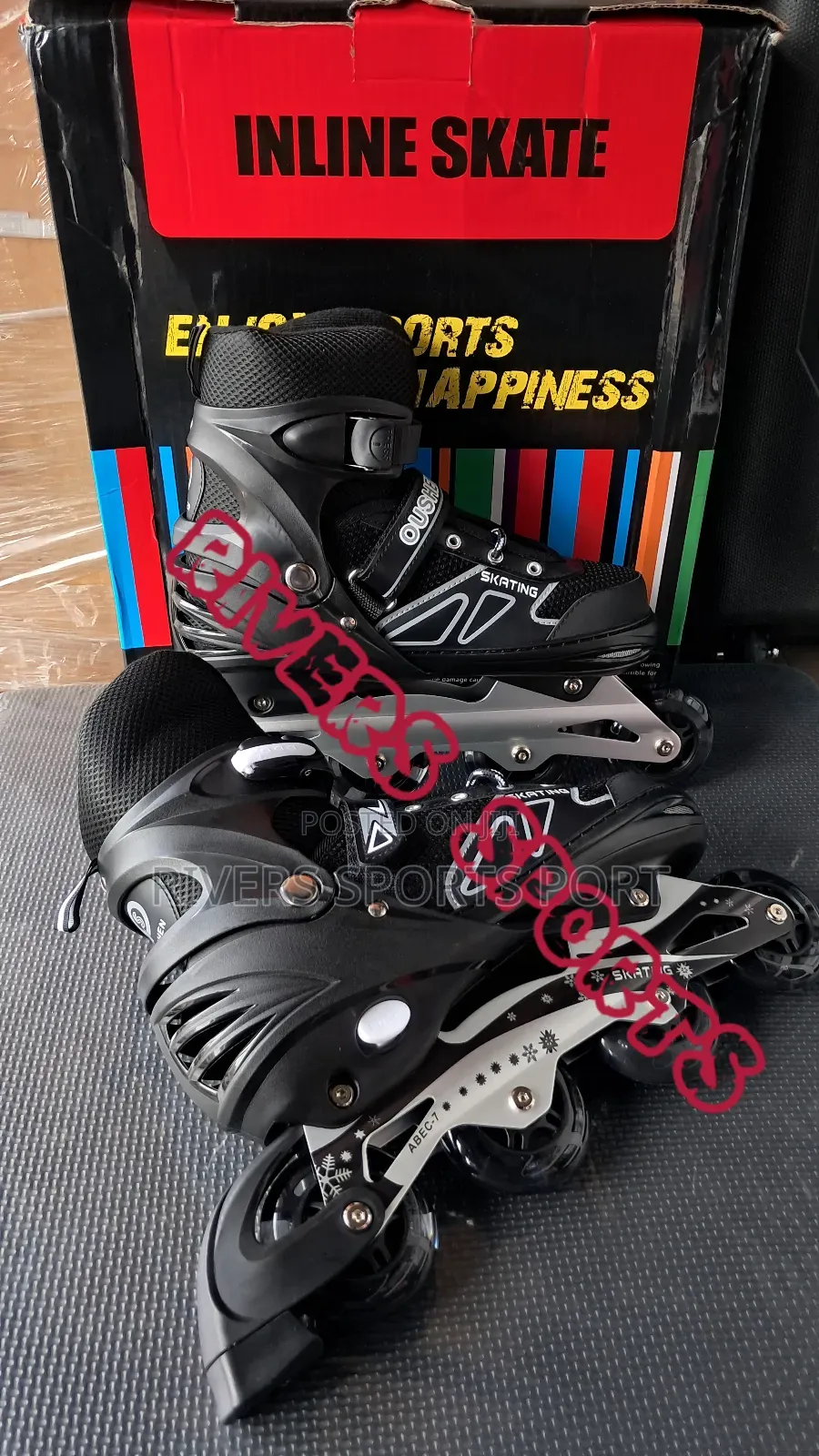 Adult Roller Skates Adjustable 42-46 Wit Brakes Skating Shoe