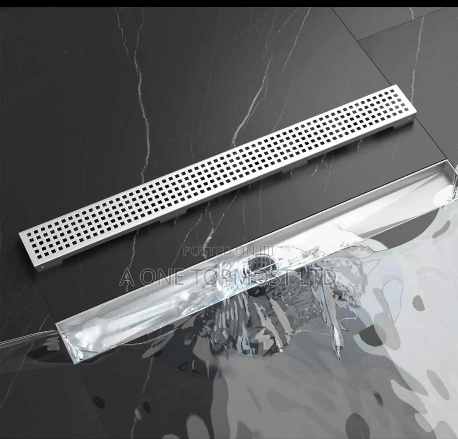 Chrome Floor Drain 60cm