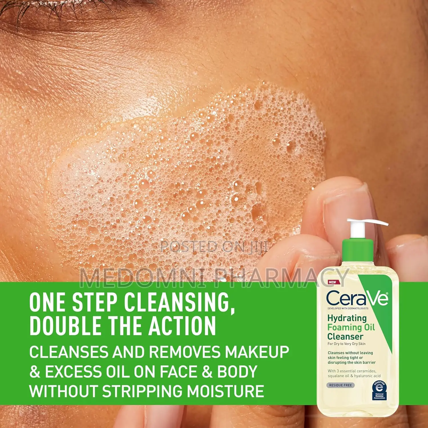 Cerave Hydrating Foaming Oil Cleanser 473ml