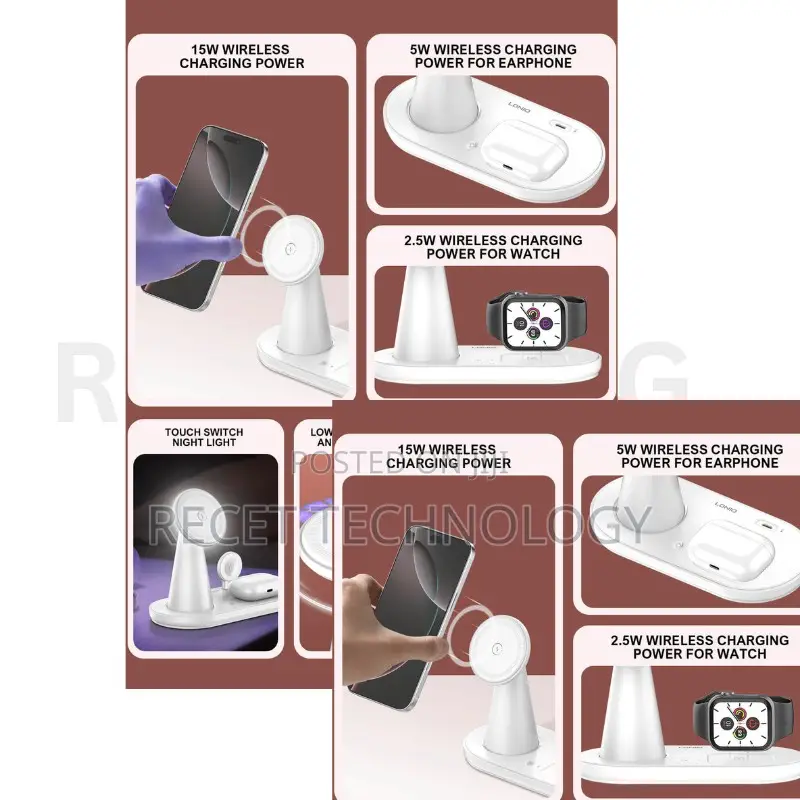 Ldnio Wl01 5-in-1 15w Wireless Charger