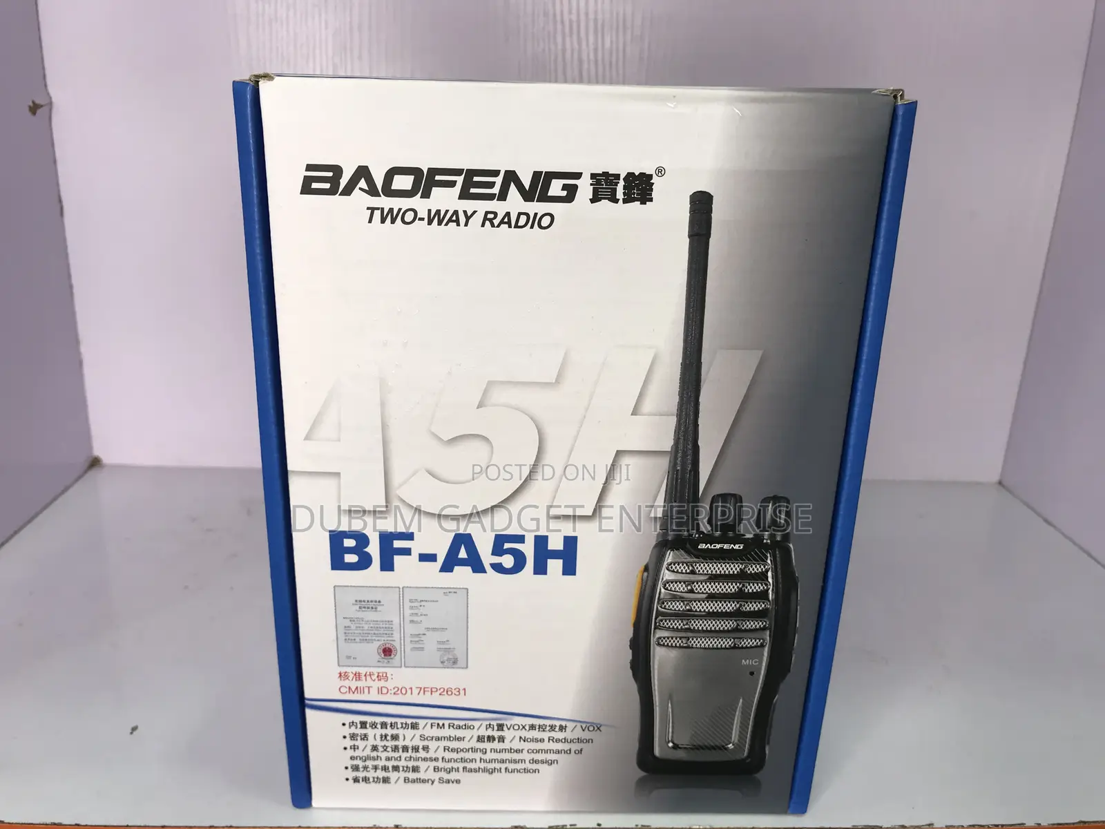 High Quality Baofeng Walkie-Talkie A5h
