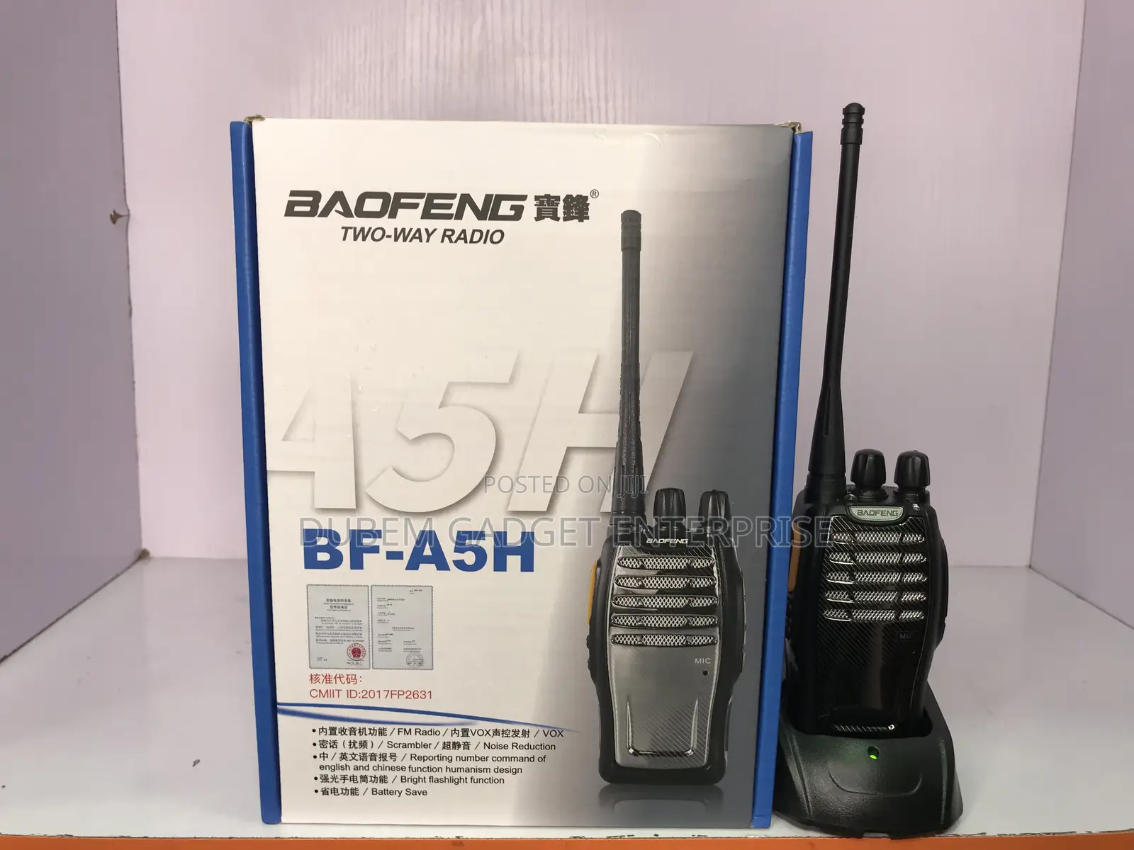 High Quality Baofeng Walkie-Talkie A5h