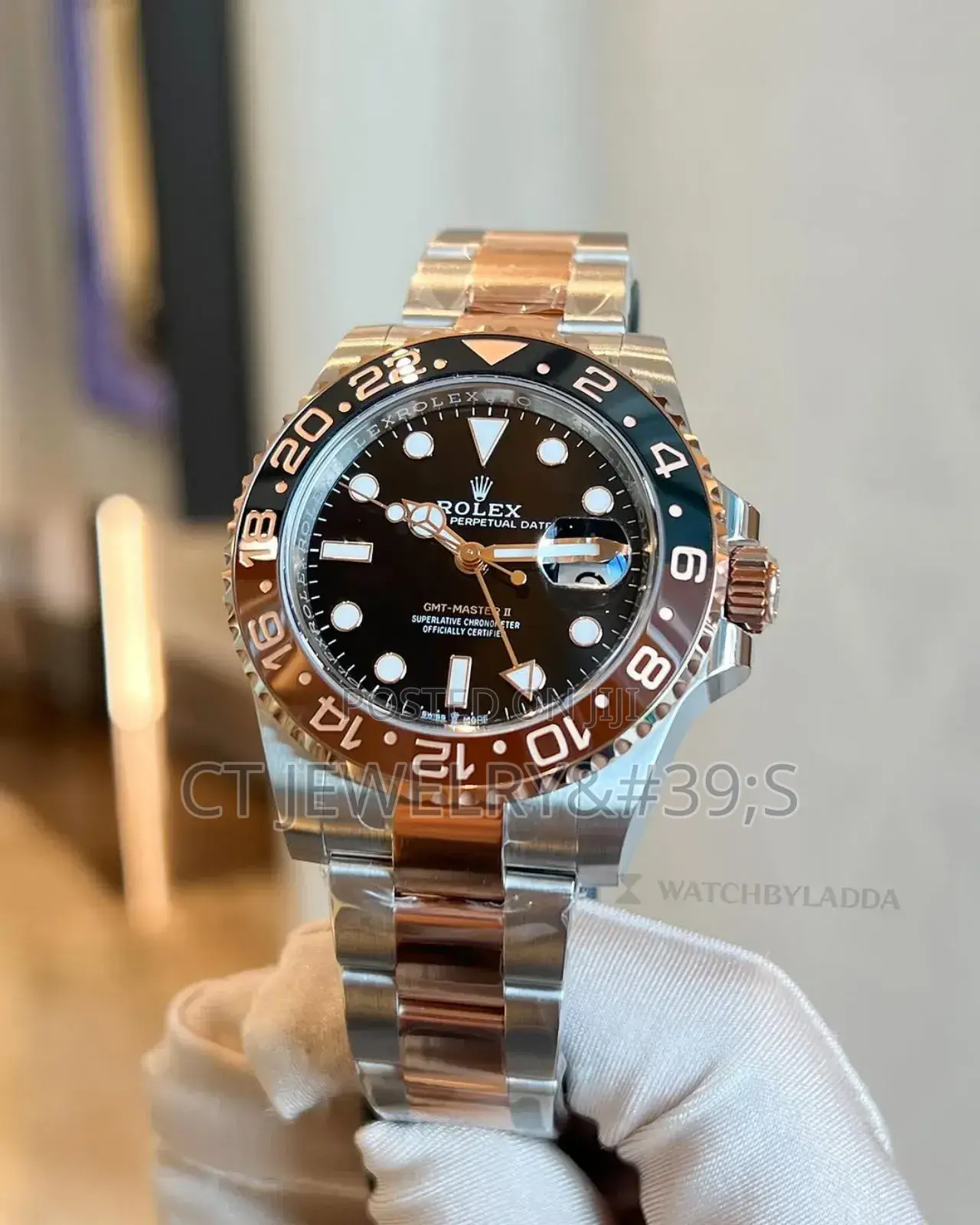 Gmt-master Rolex 42mm Two Tone (Steel) Luxury