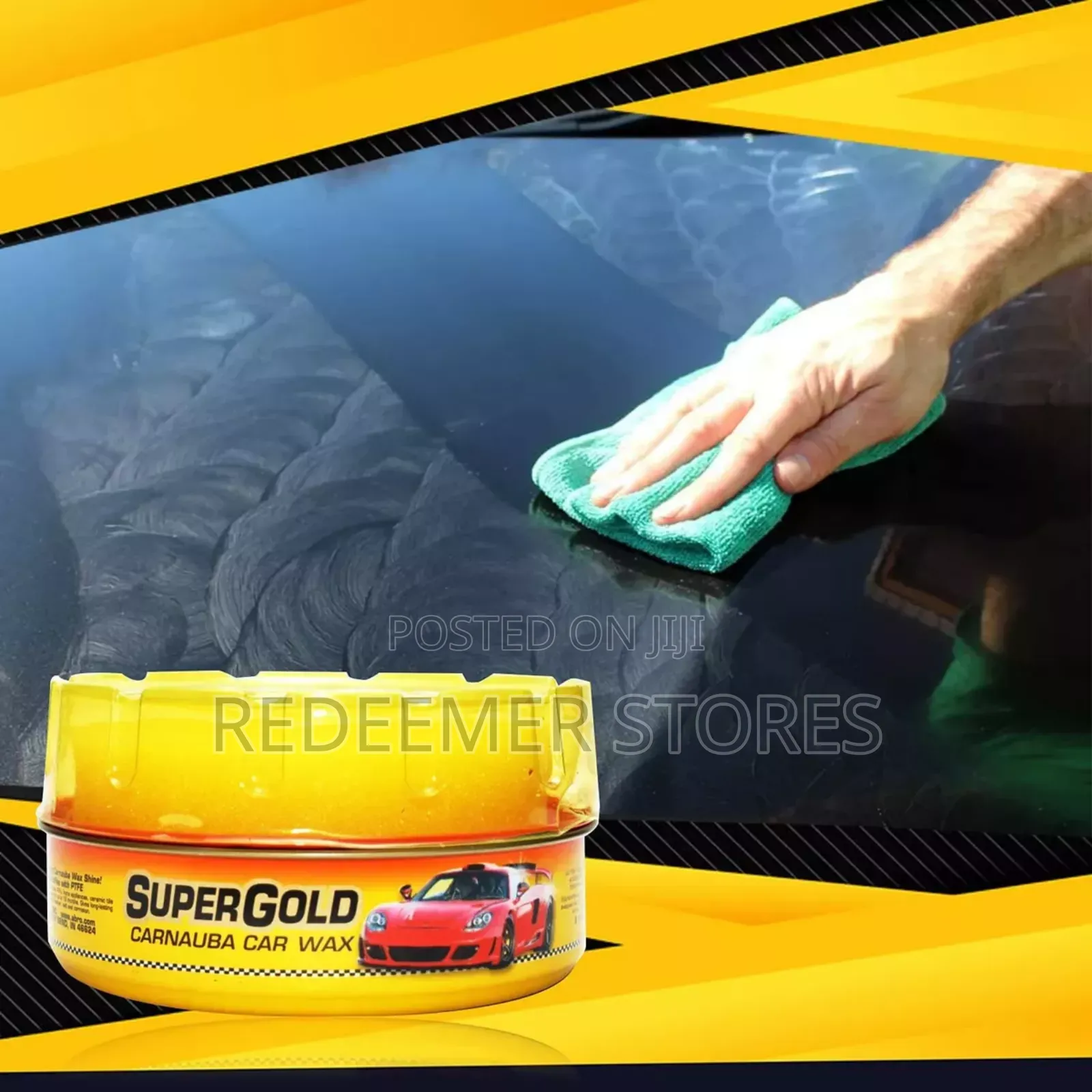Long-Lasting Protection Car Wax, Includes Sponge,