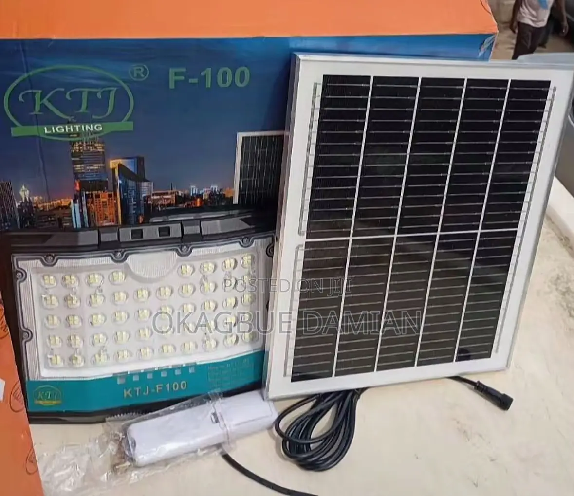 KTJ Solar Flood Light 100watts