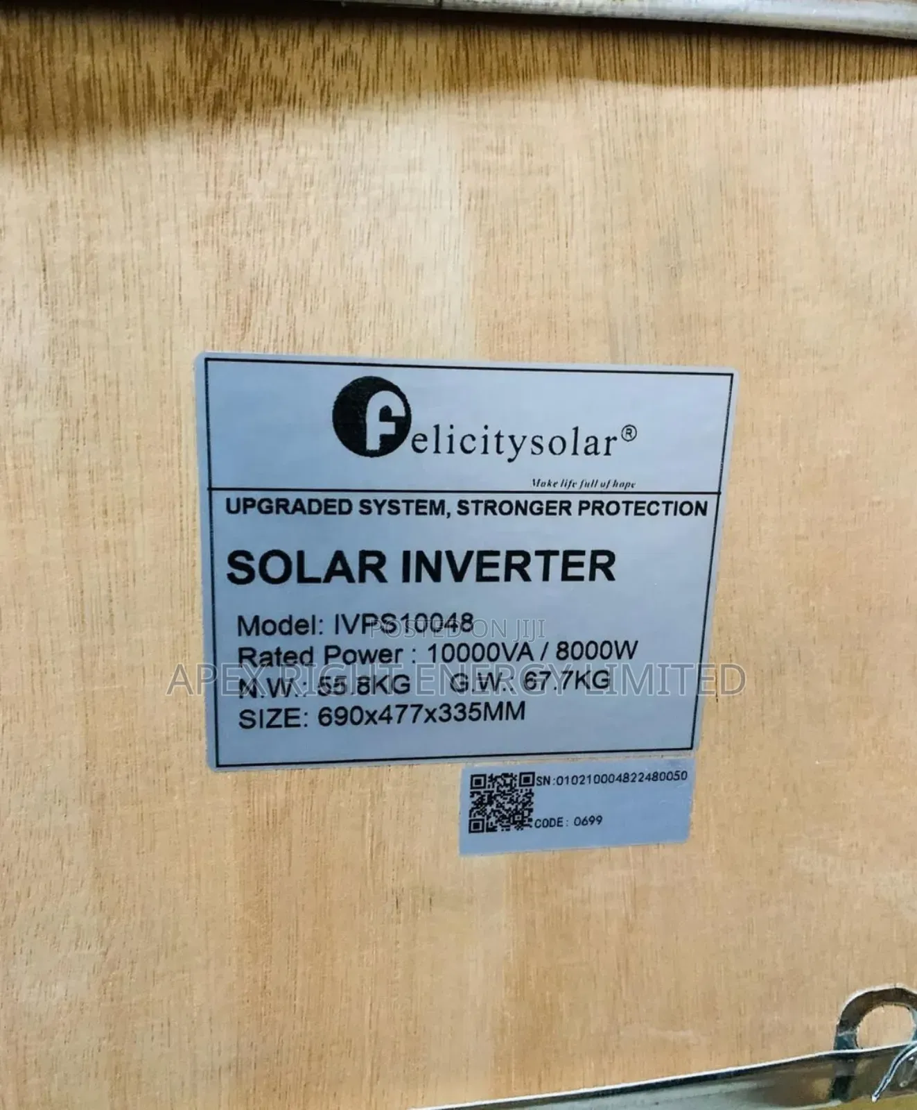 10kva Felicity Inverter System 48volts