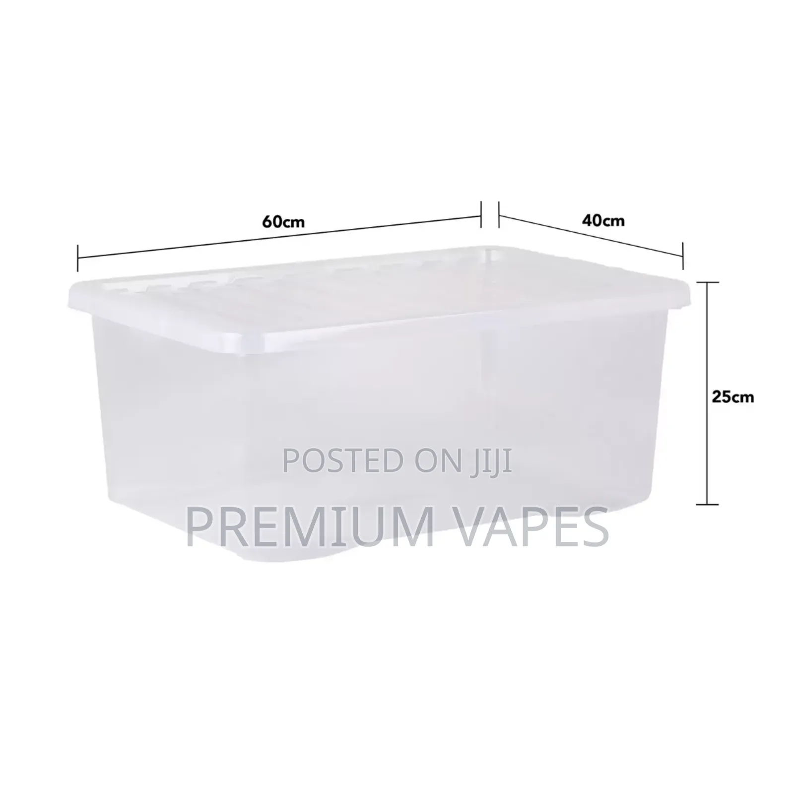 Wham 45l Crystal Clear Plastic Box and Lid