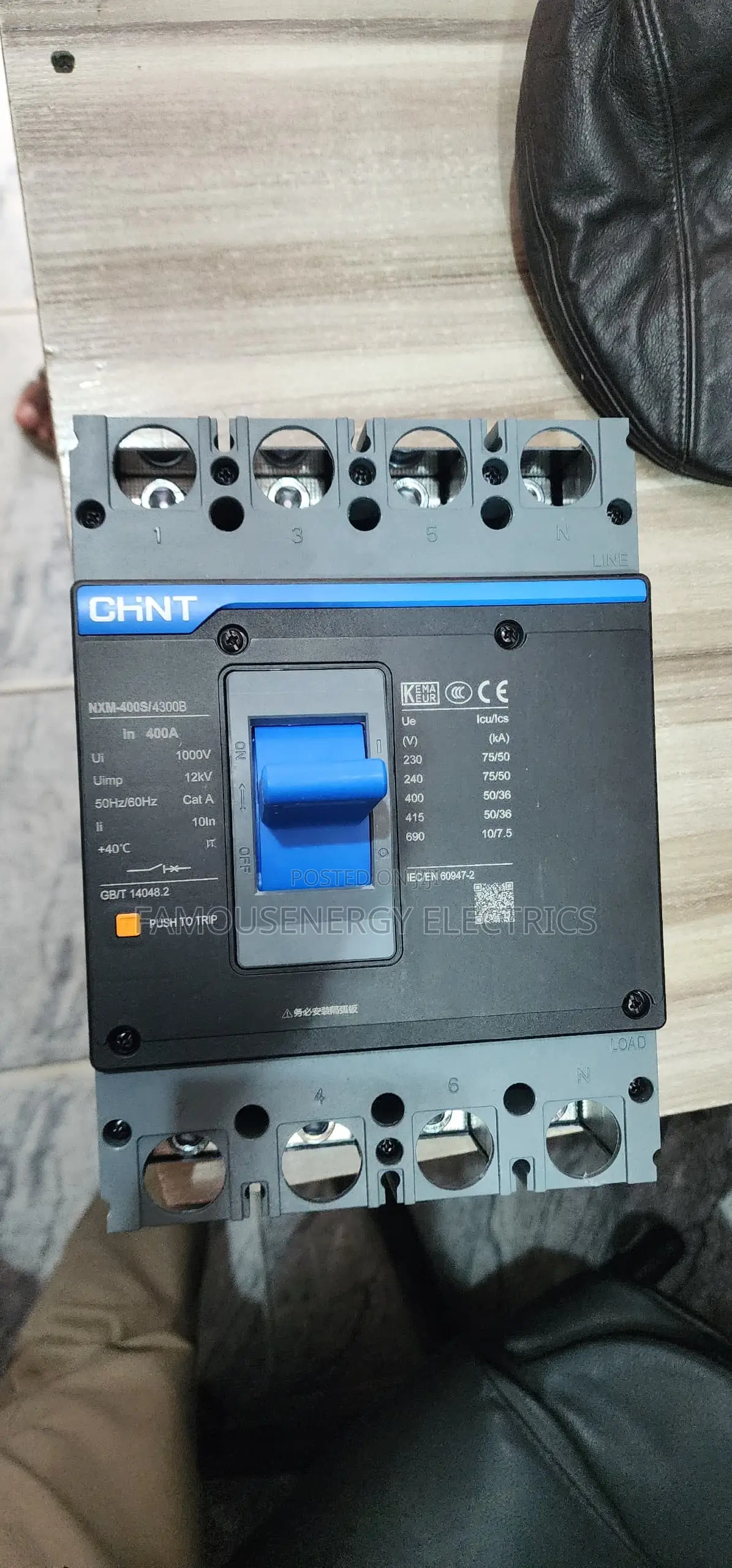 400a 4pole McCb Breaker Main Original