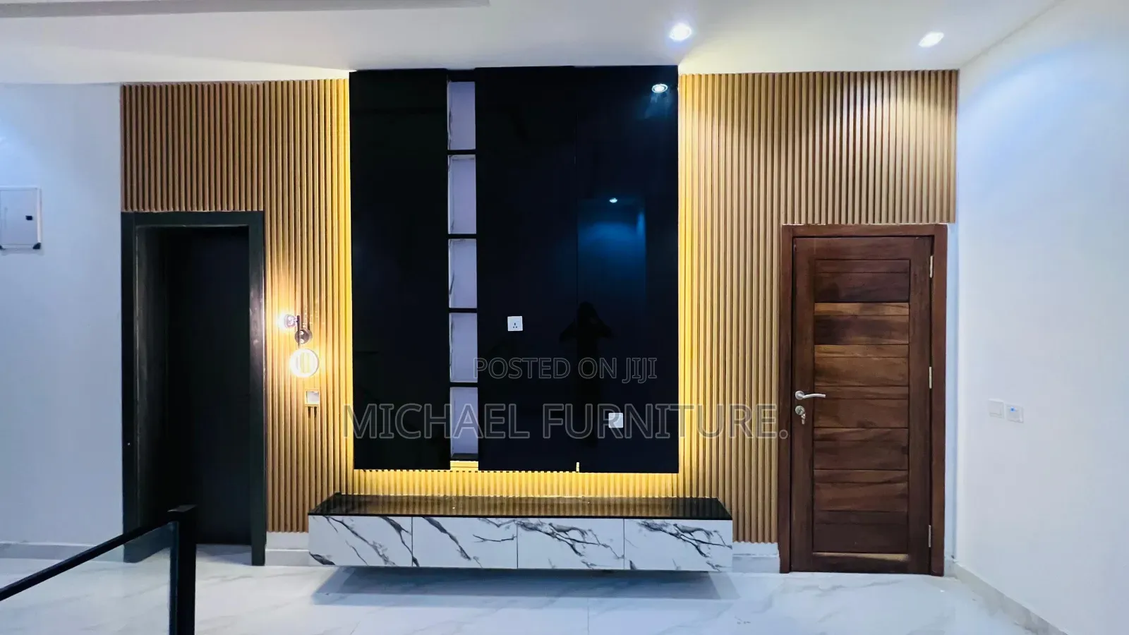 Tv Console With a Dynamic Design ,Well Constructed Strong