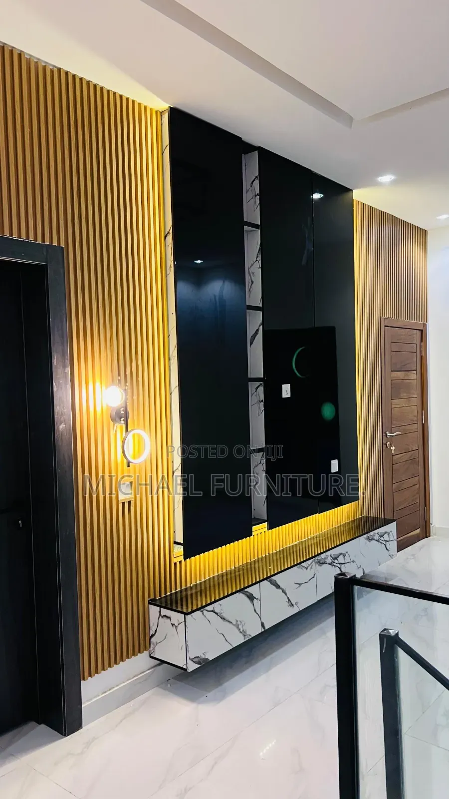 Tv Console With a Dynamic Design ,Well Constructed Strong
