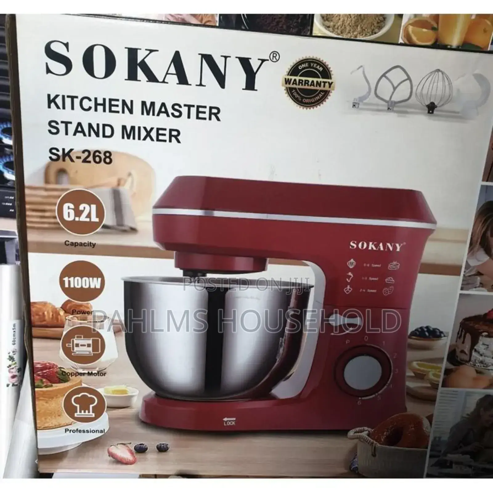 Sokany 6.2liter Cake Mixer