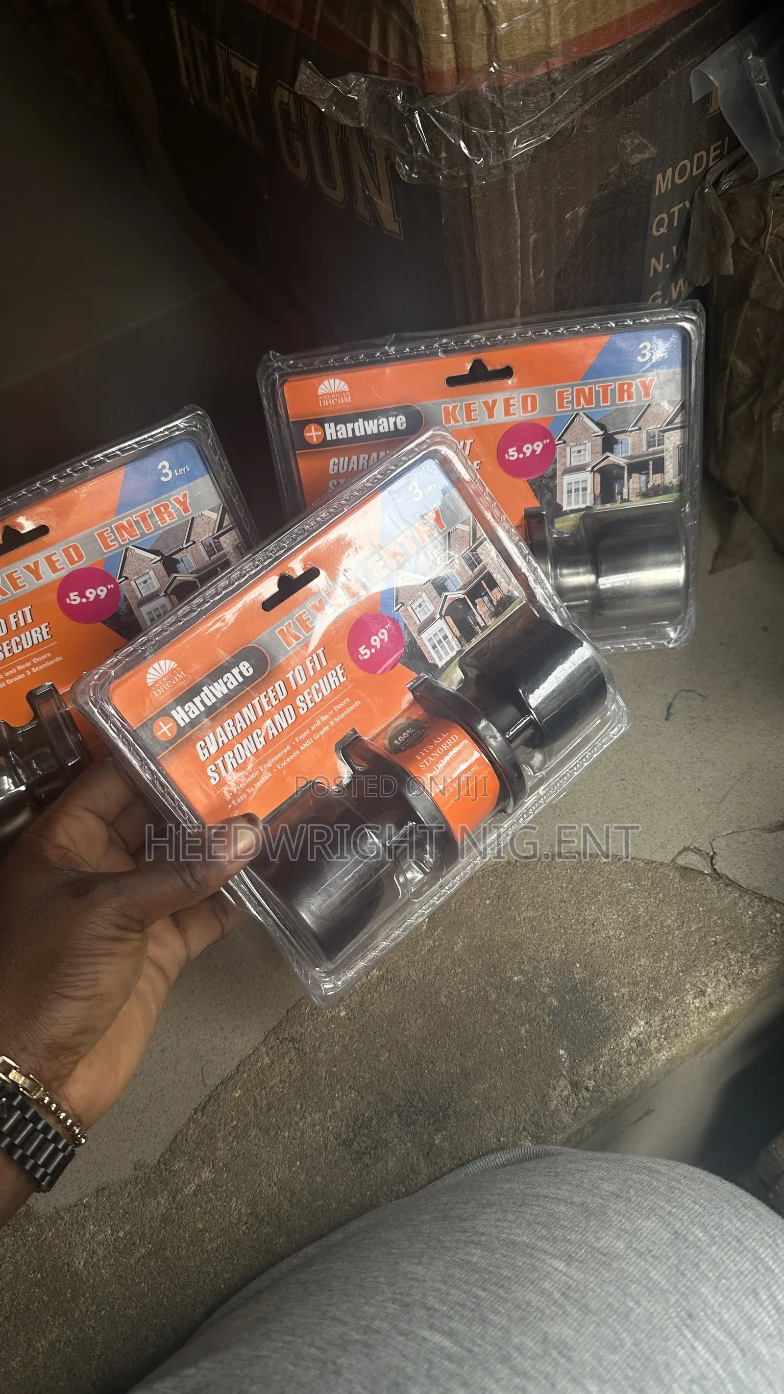 Keyed Entry Lock Lever Set