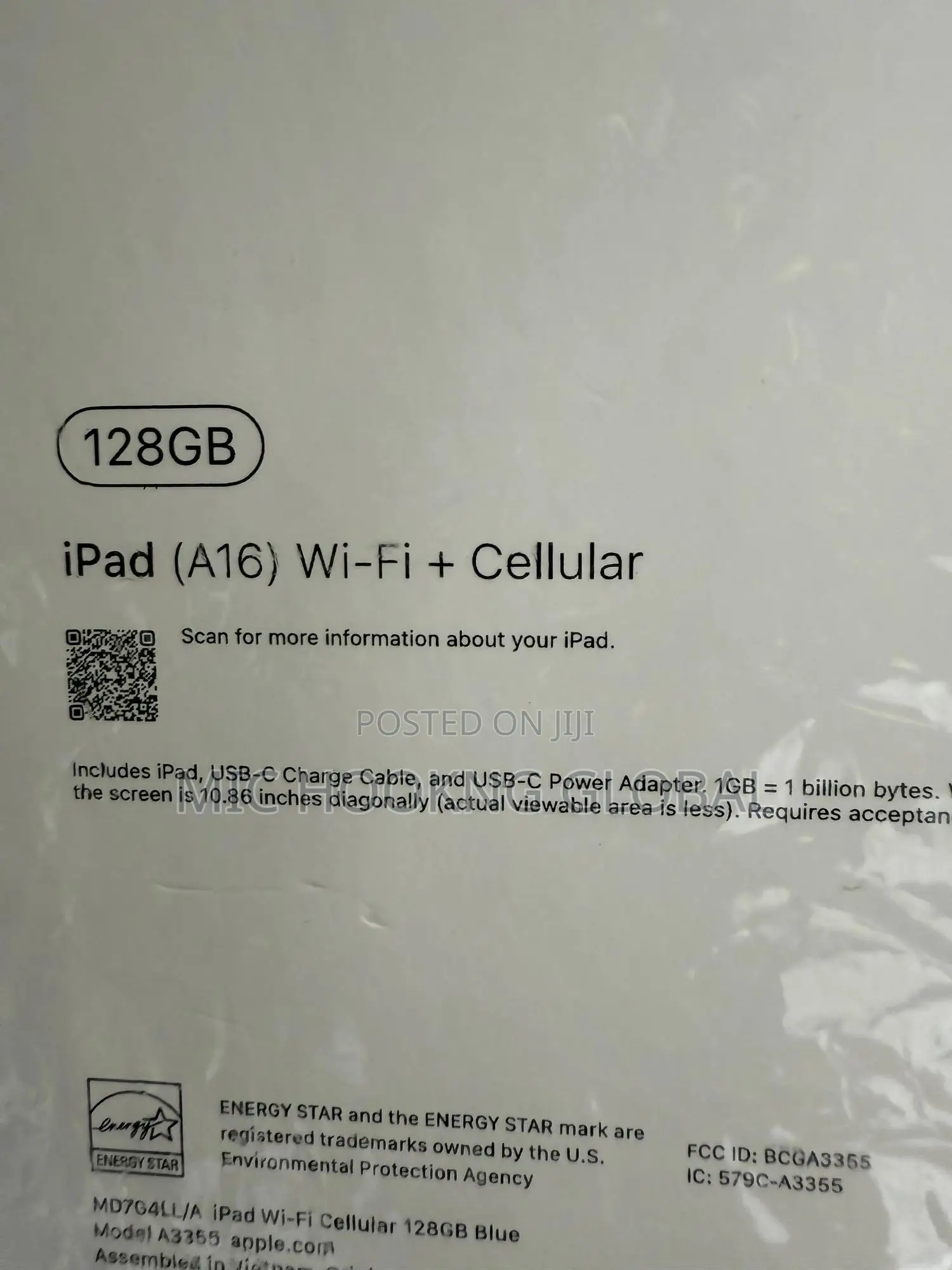 New Apple iPad (2025) 128 GB Blue