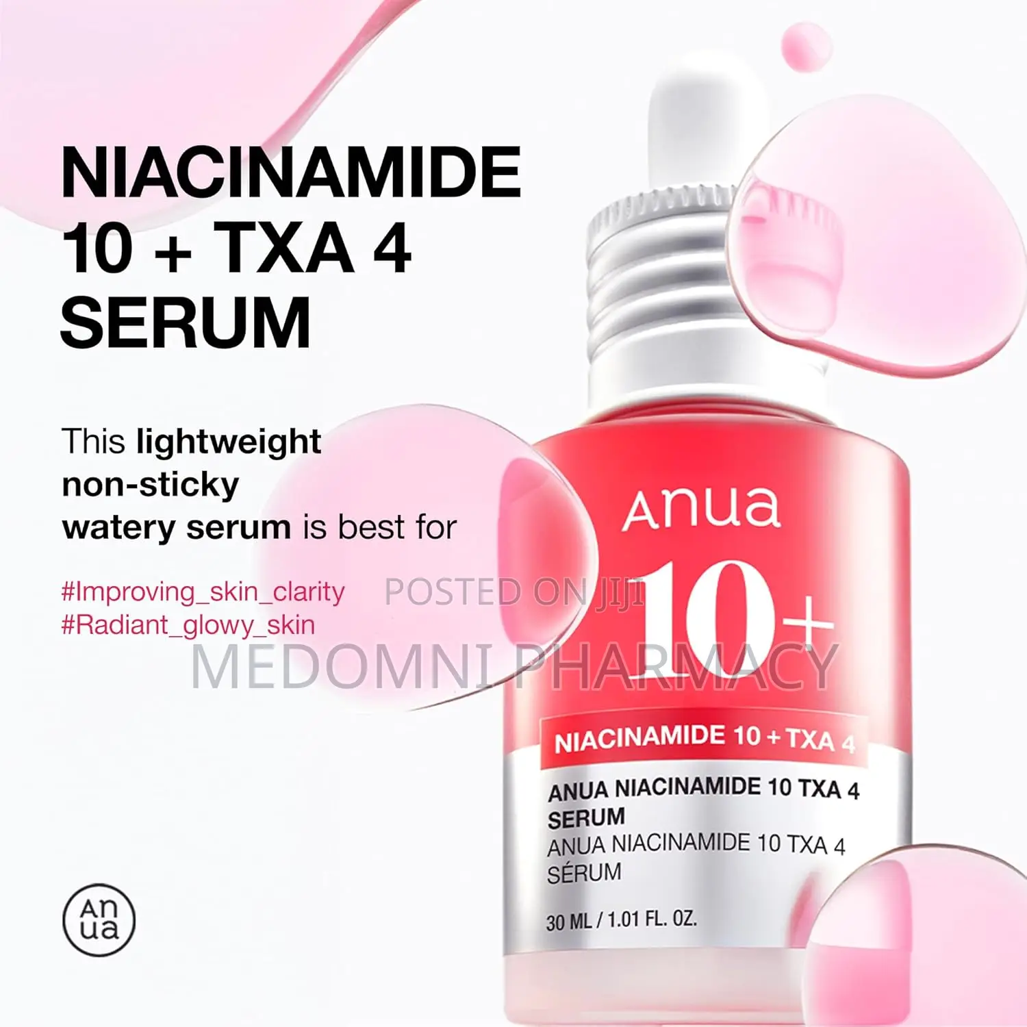 Anua 10+ Niacinamide 10% + Txa 4% Serum 30ml