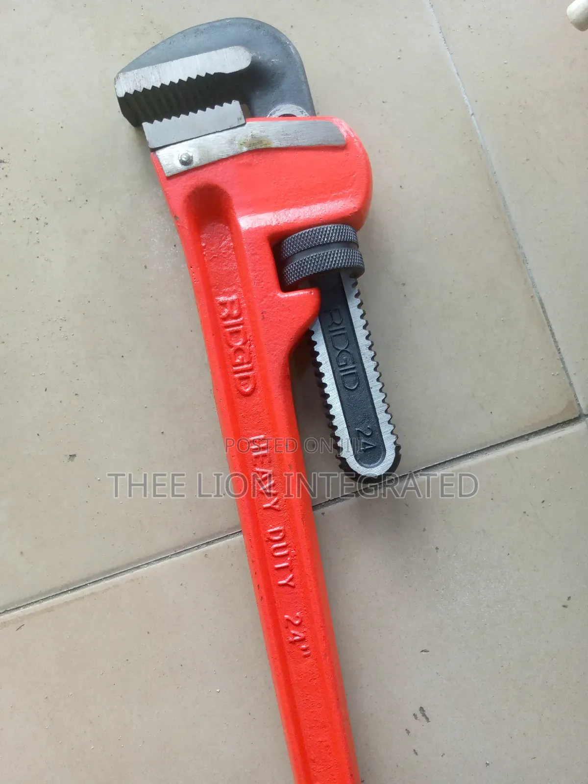 Ridgid 24-Inch Heavy-Duty Straight Pipe Wrench.