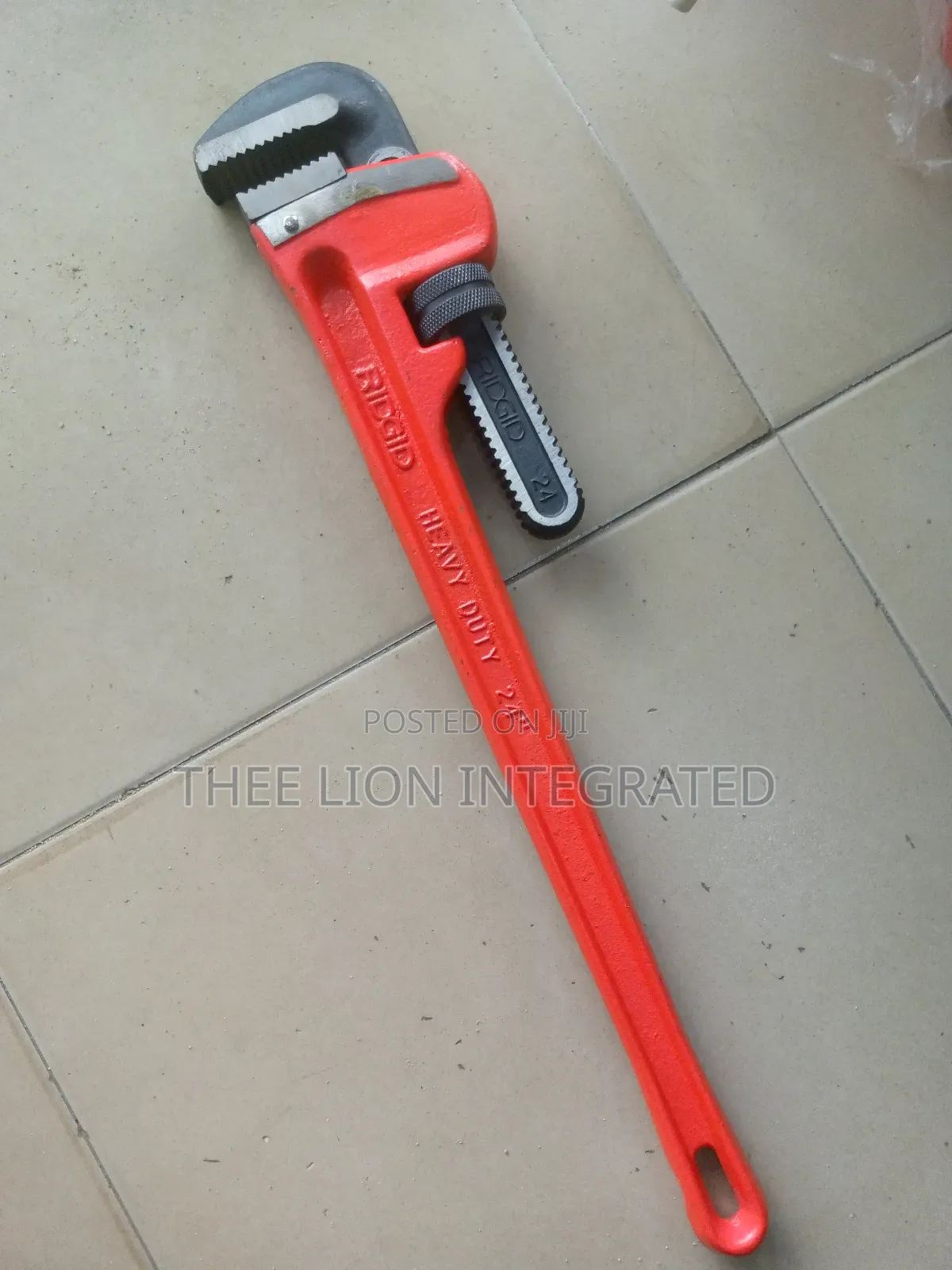 Ridgid 24-Inch Heavy-Duty Straight Pipe Wrench.