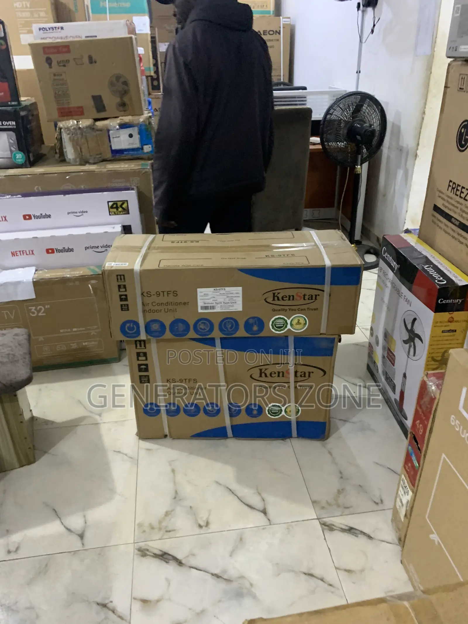 Kenstar 1hp Split Ac Non-Inverter, Copper Condenser, Ks-9tfs