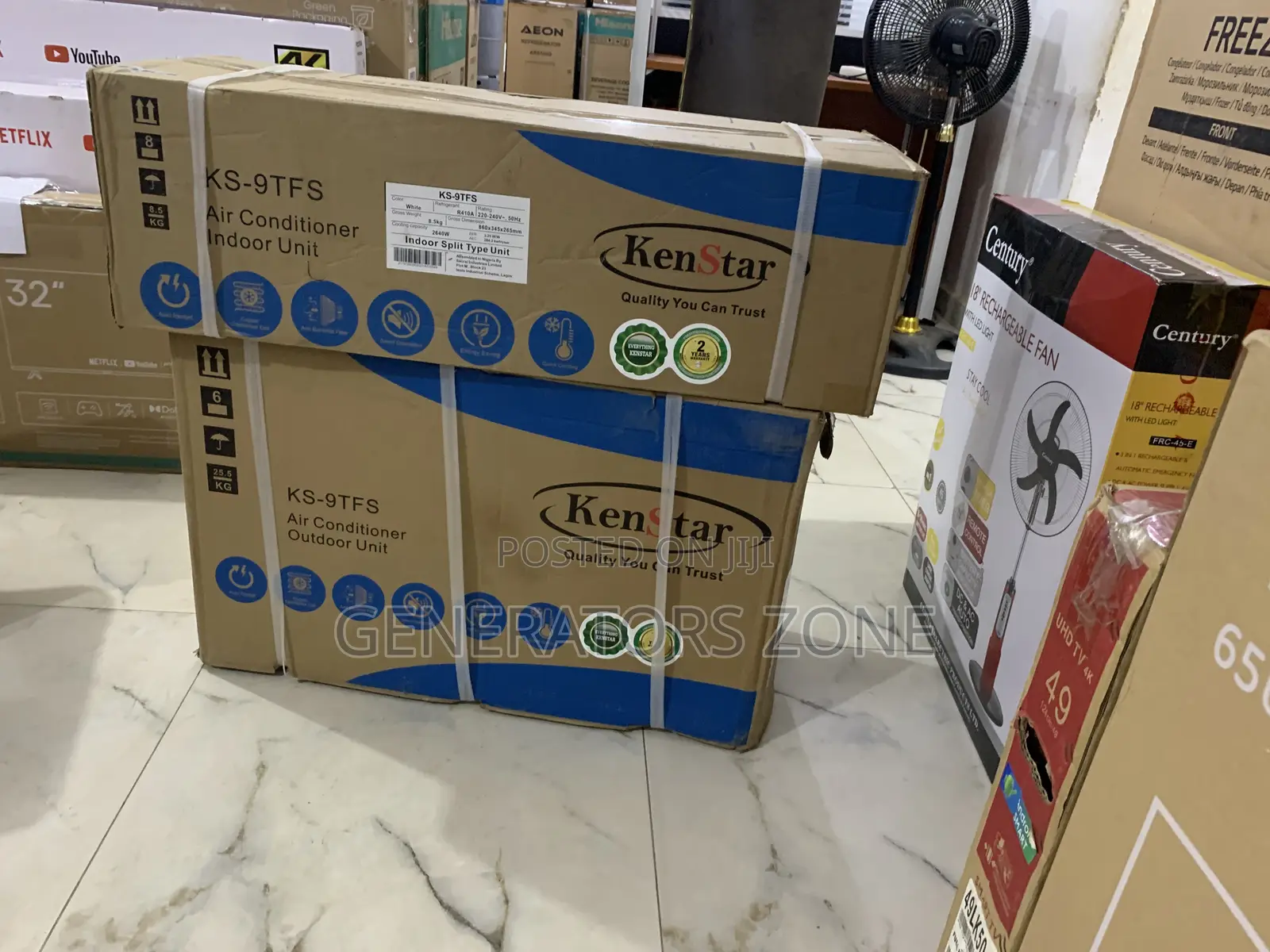 Kenstar 1hp Ac R410a Refrigerant Ks-9tfs Model Non-Inverter