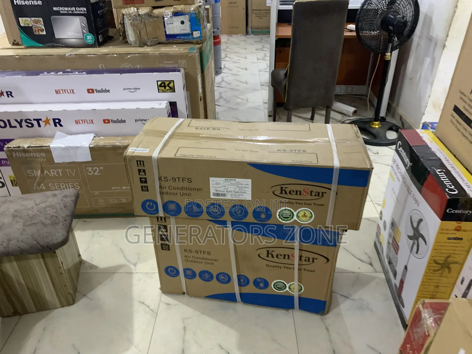 Kenstar Split Ac 1hp, Non-Inverter,Anti-Dust Filter Ks-9tfs