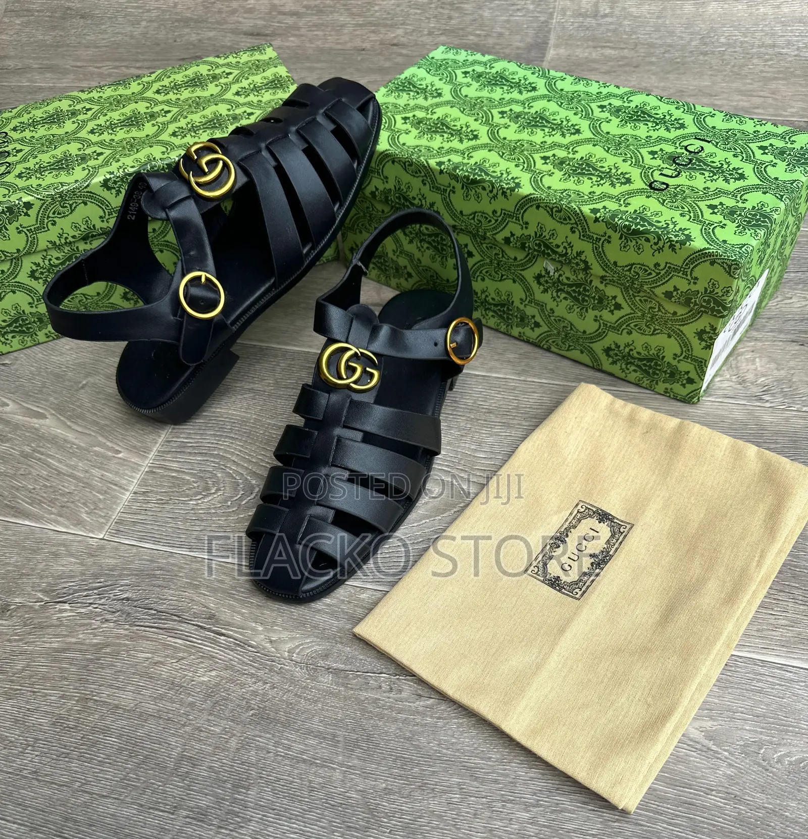 Original Gucci Leather Sandals
