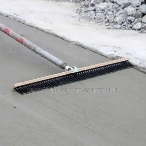 36" Concrete Broom With a Pole