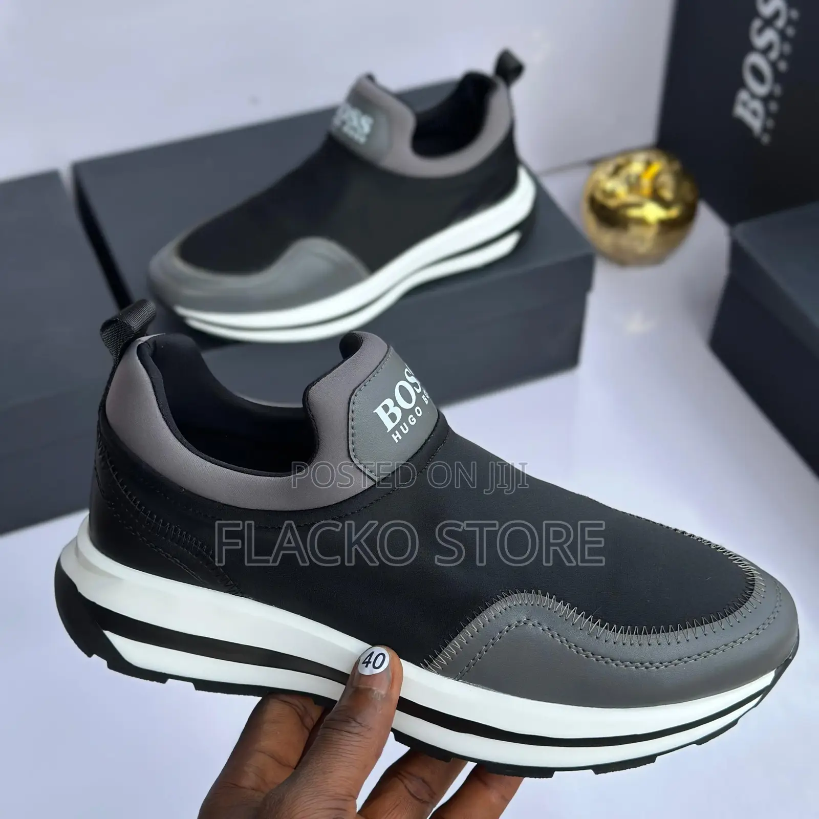 Original Hugo Boss Luxury Slip Ons Sneakers
