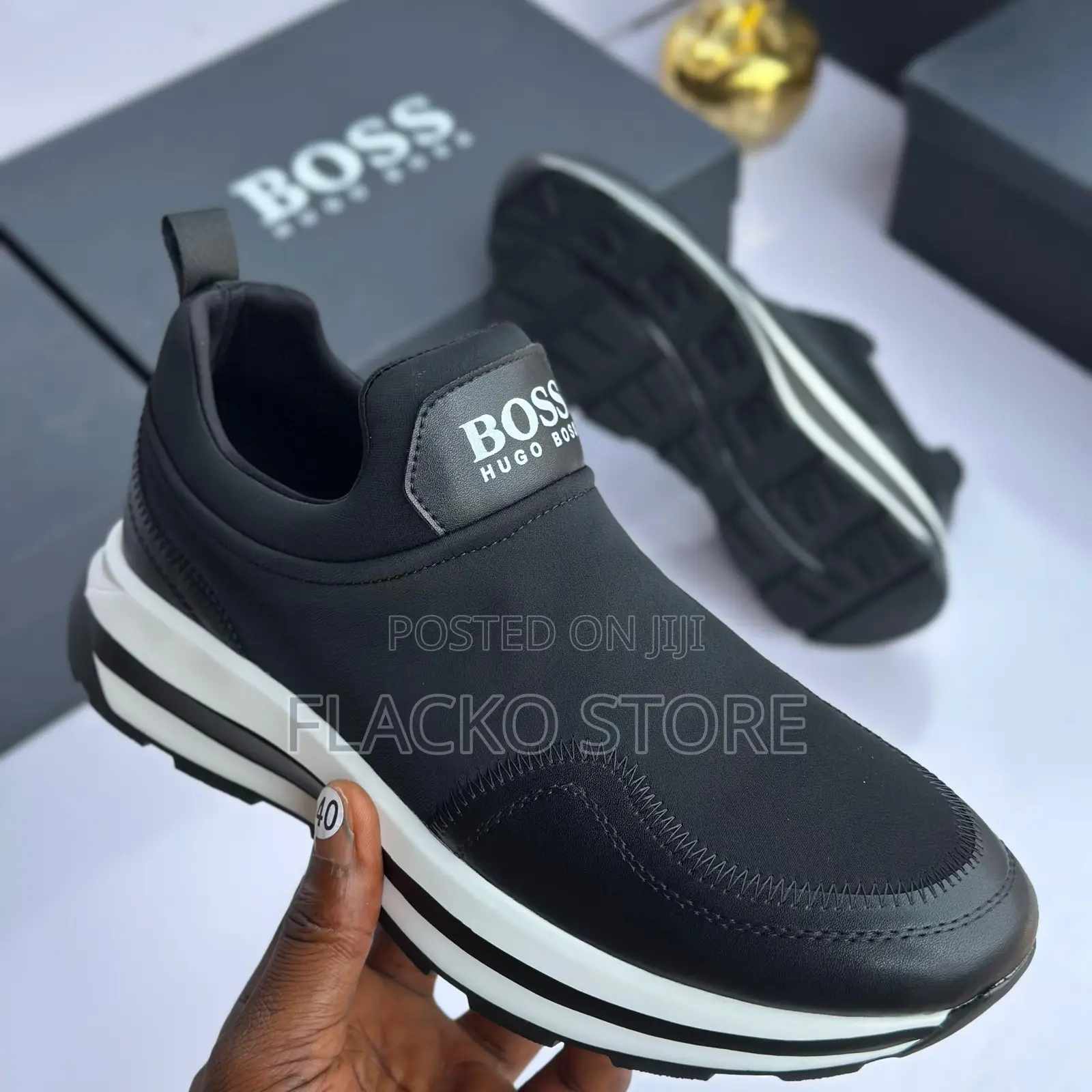 Original Hugo Boss Luxury Slip Ons Sneakers
