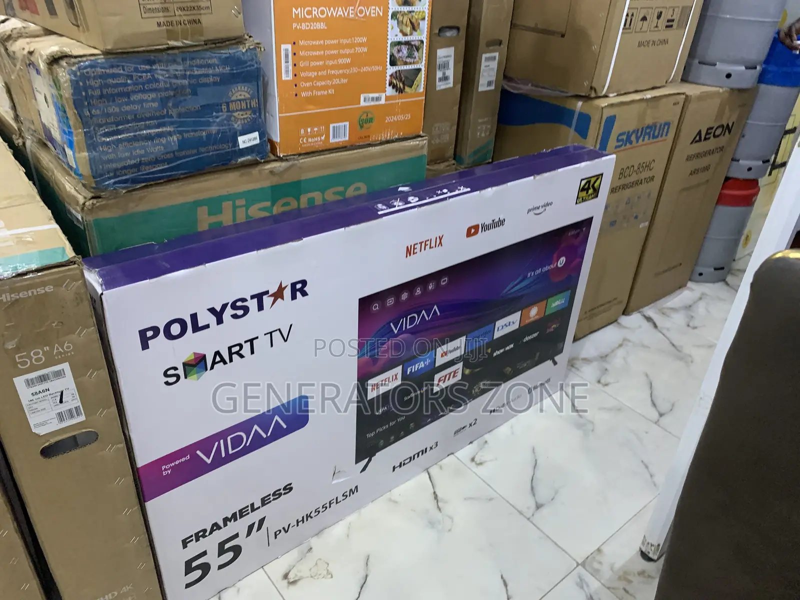 Polystar 55 Inches Smart Tv Smart View
