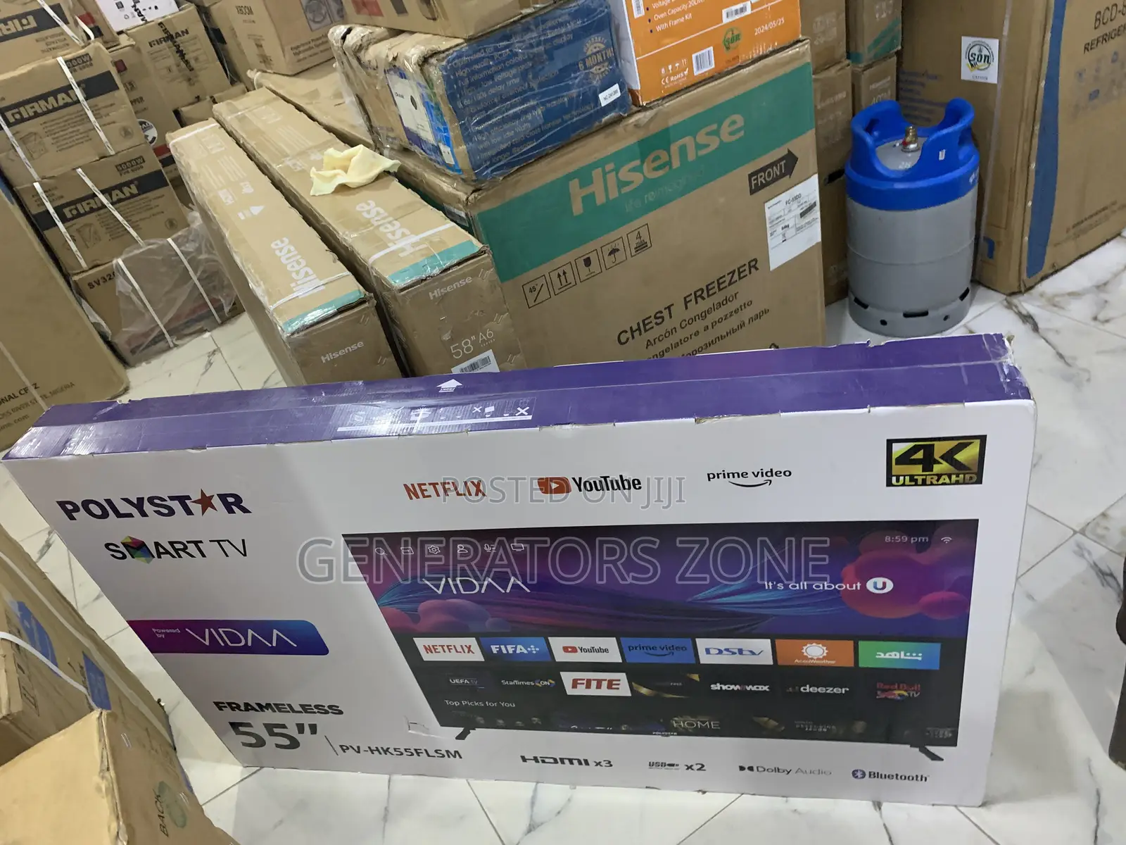 Polystar 55 Inches Smart Tv With Wide Color Gamut
