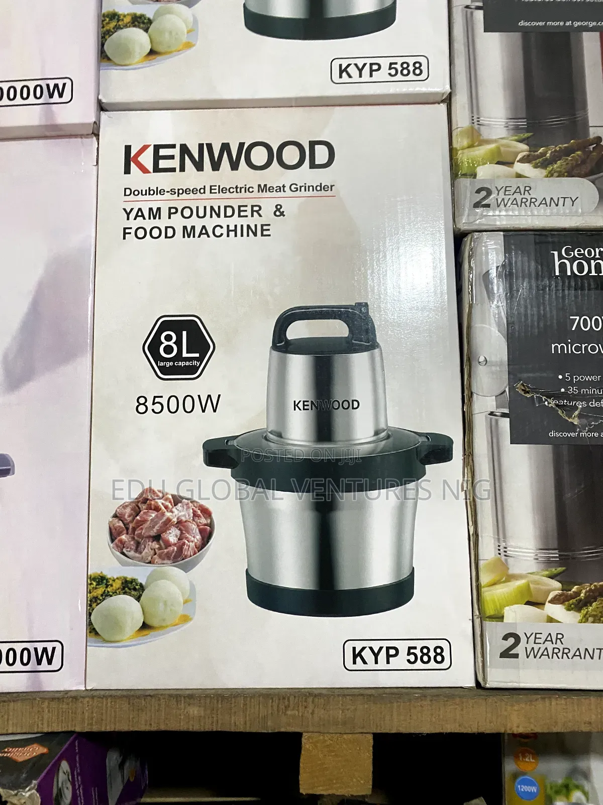 Kenwood Stainless Steel Food Processor/Yam Pounder 8litres