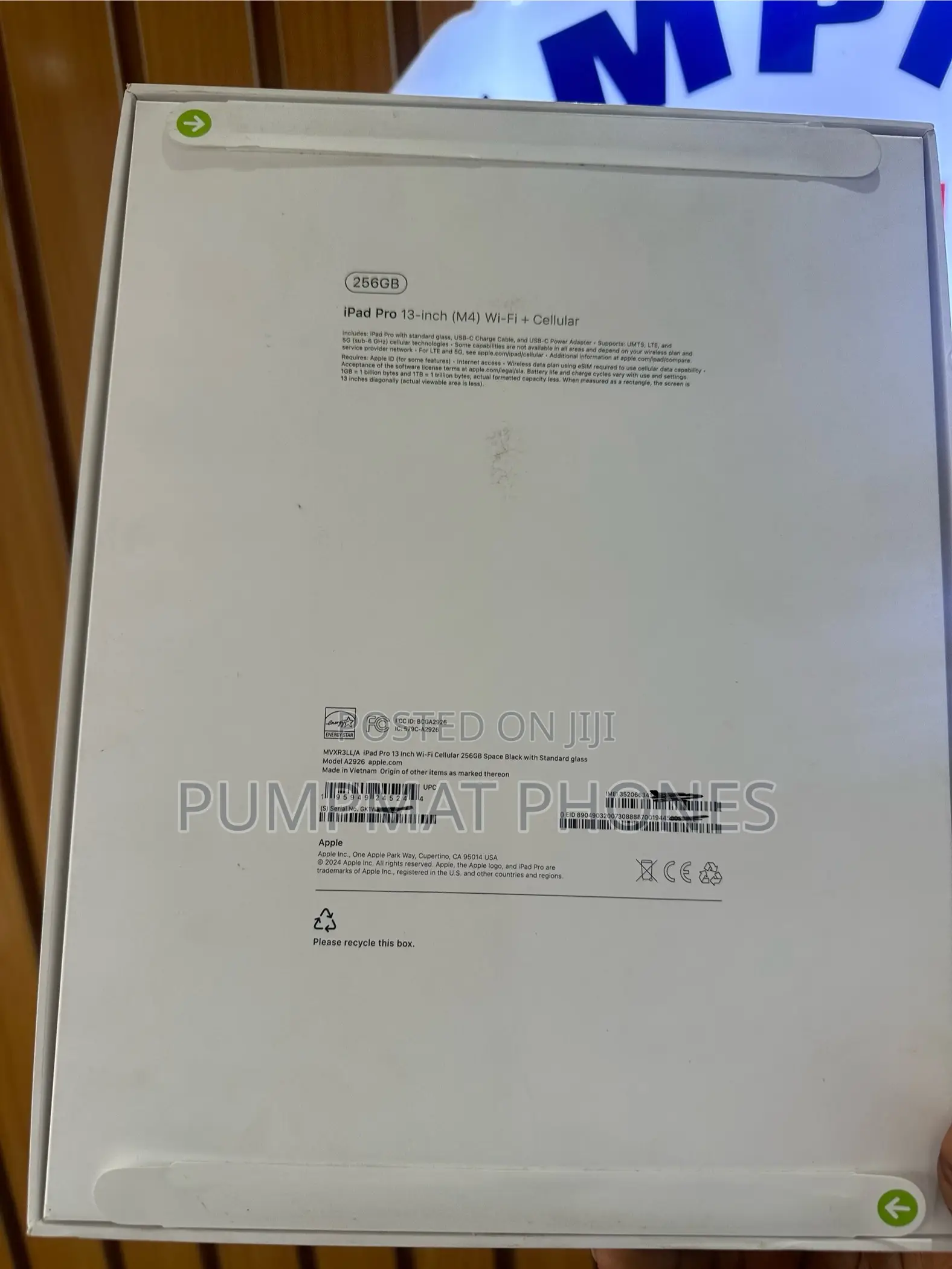 New Apple iPad Pro 13 (2024) 256 GB Black