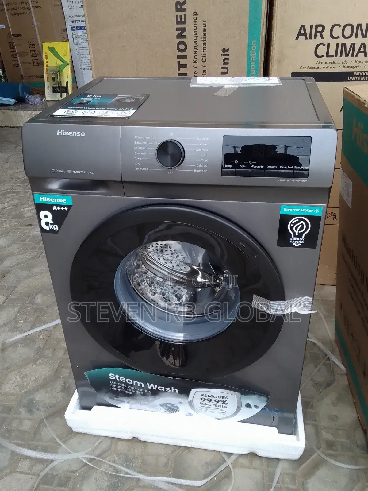 Hisense 8kg Front Loader Inverter Automatic Washing Machine