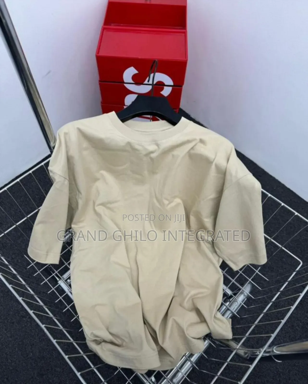 Oversized Plain Round Neck Shirt Blank