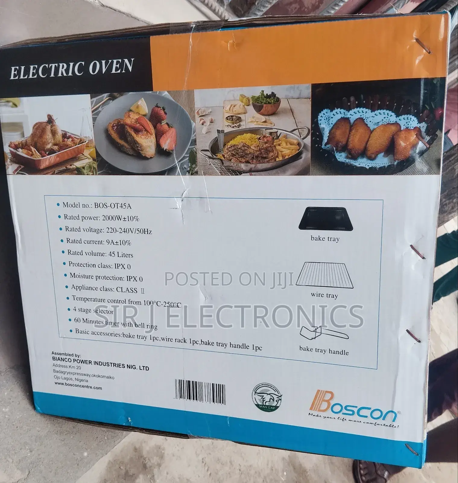 45litres Boscon Electric Oven + Warranty