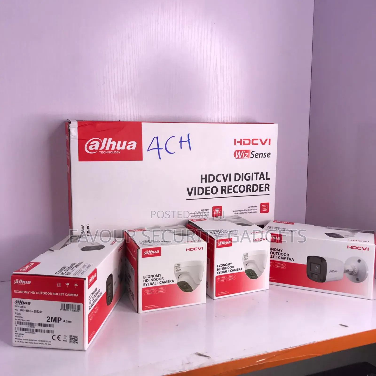 Dahua 4 Channel Dvr+ 4 Camera