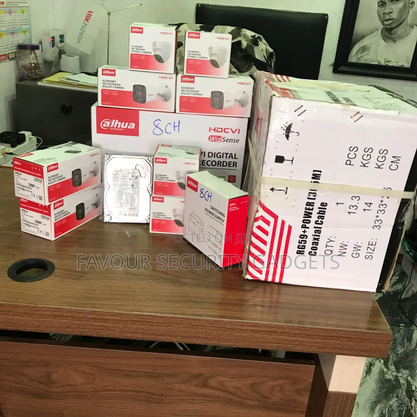 Dahua 8 Channel Complete Kit With 300m Cable