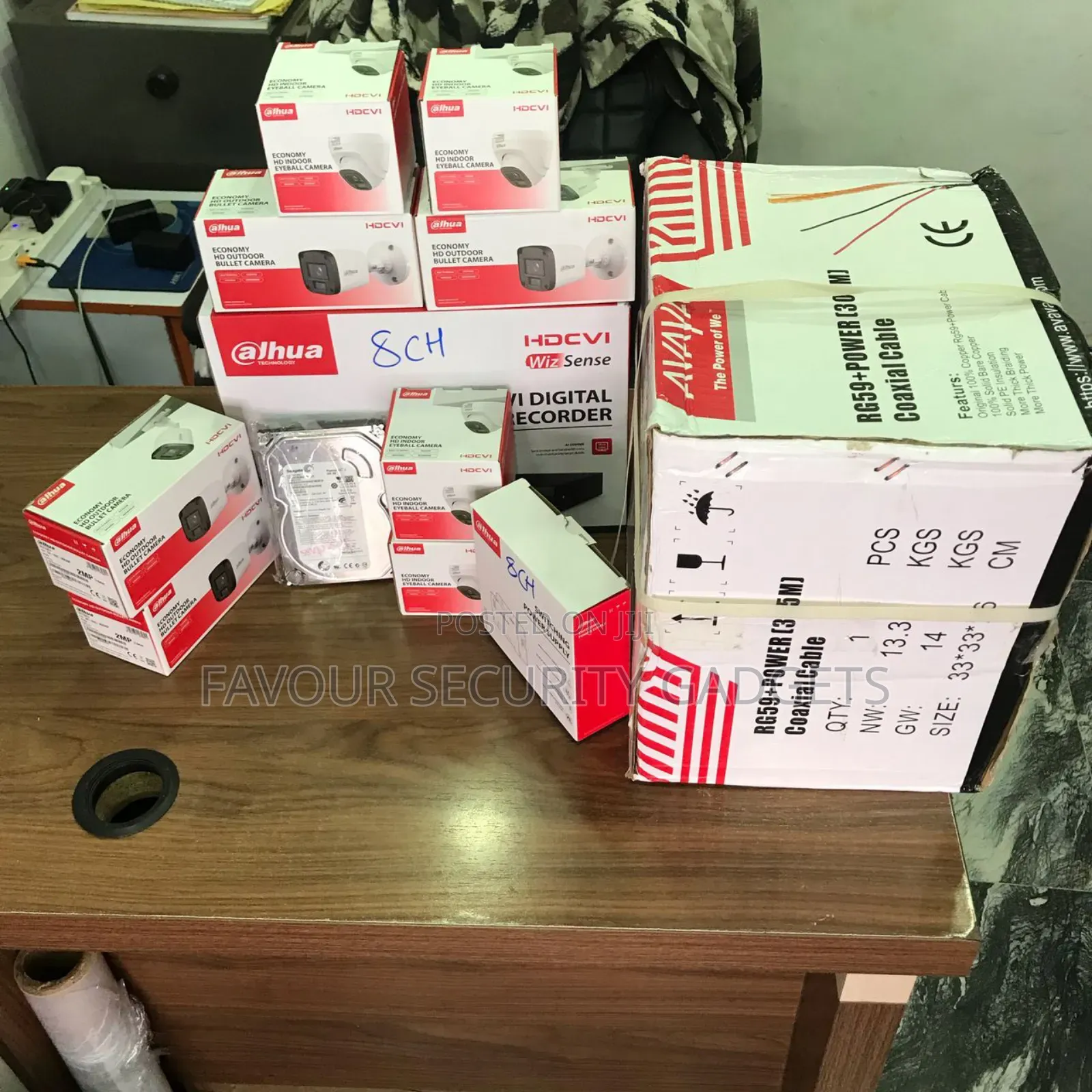 Dahua 8 Channel Complete Kit With 300m Cable
