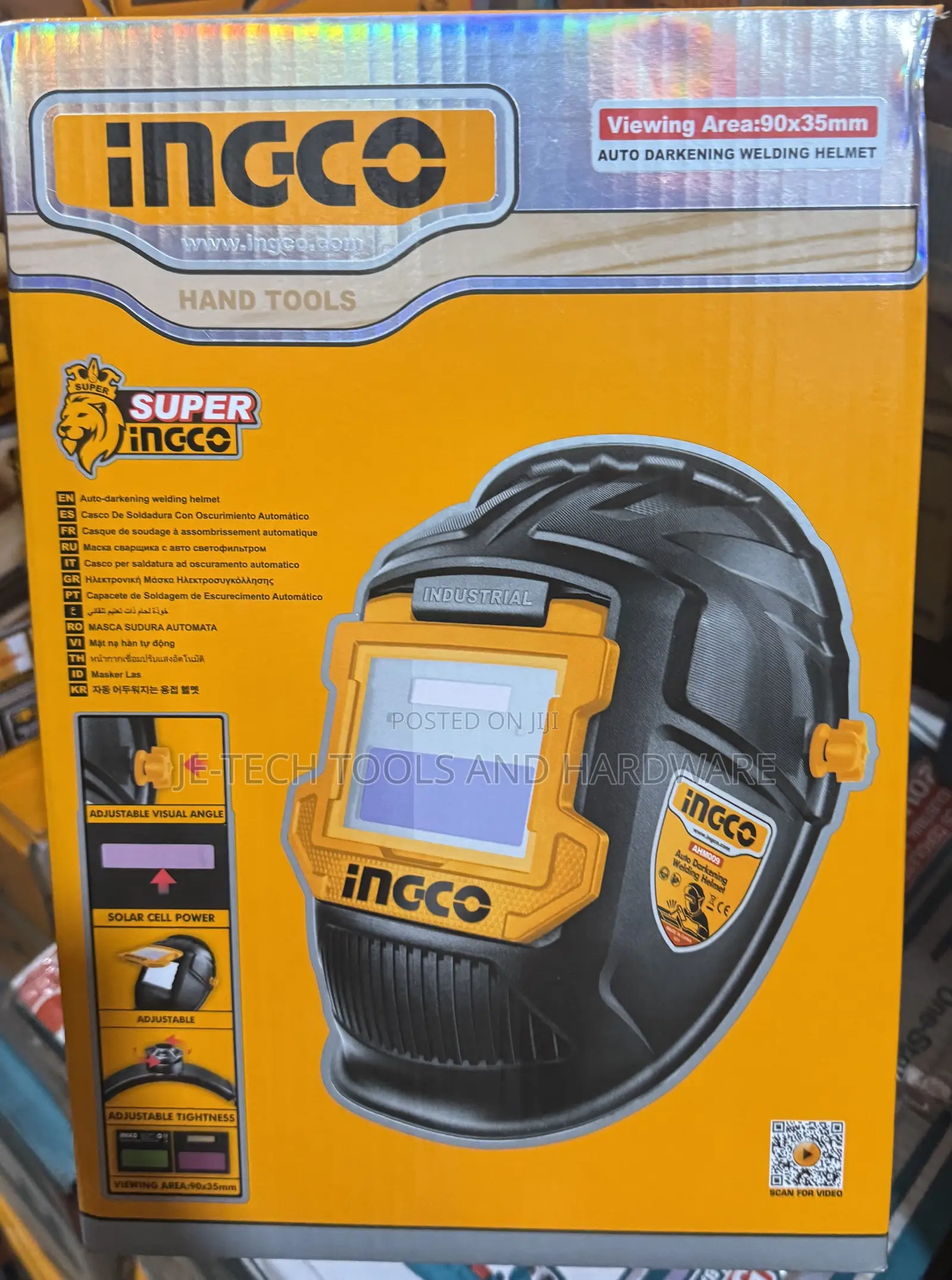 Ingco Auto Darkening Welding Helmet.