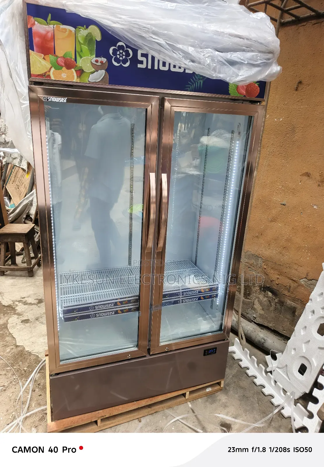 Original Snowsea 700litters Showcase 2 Doors Etc.100%Copper