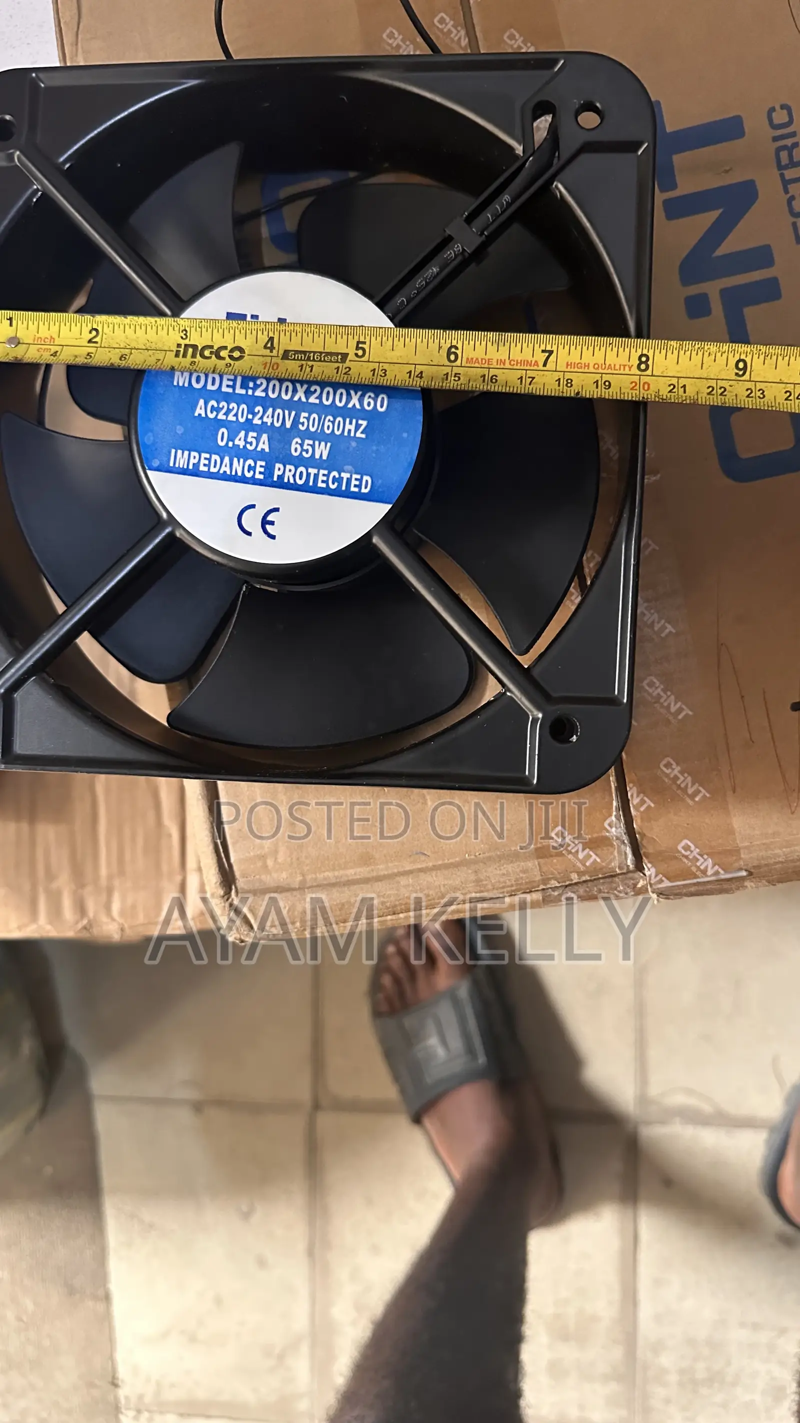 Ac Cooling Fan Ac 220vac 65w 8 Inch Ventilator Fan