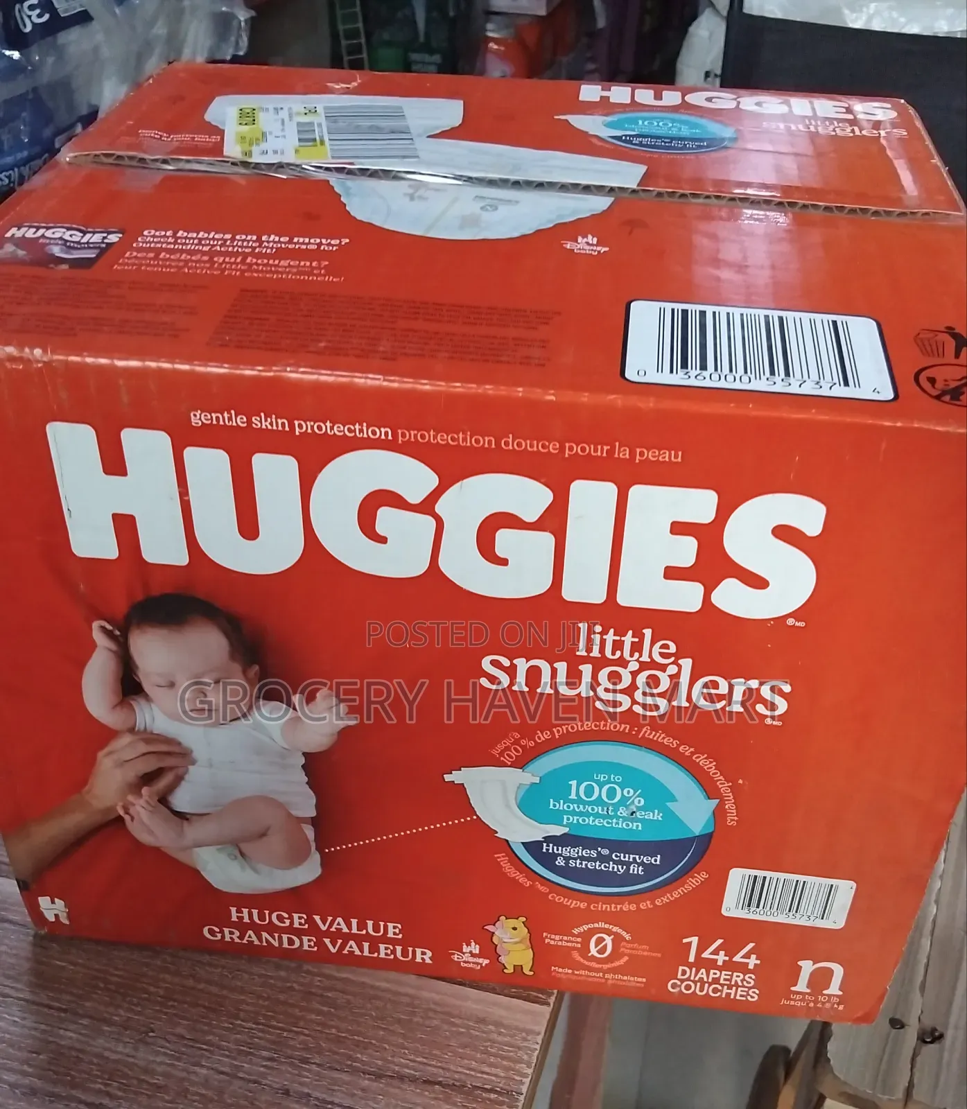 Huggies Little Snugglers Newborn Daipers 76 Count