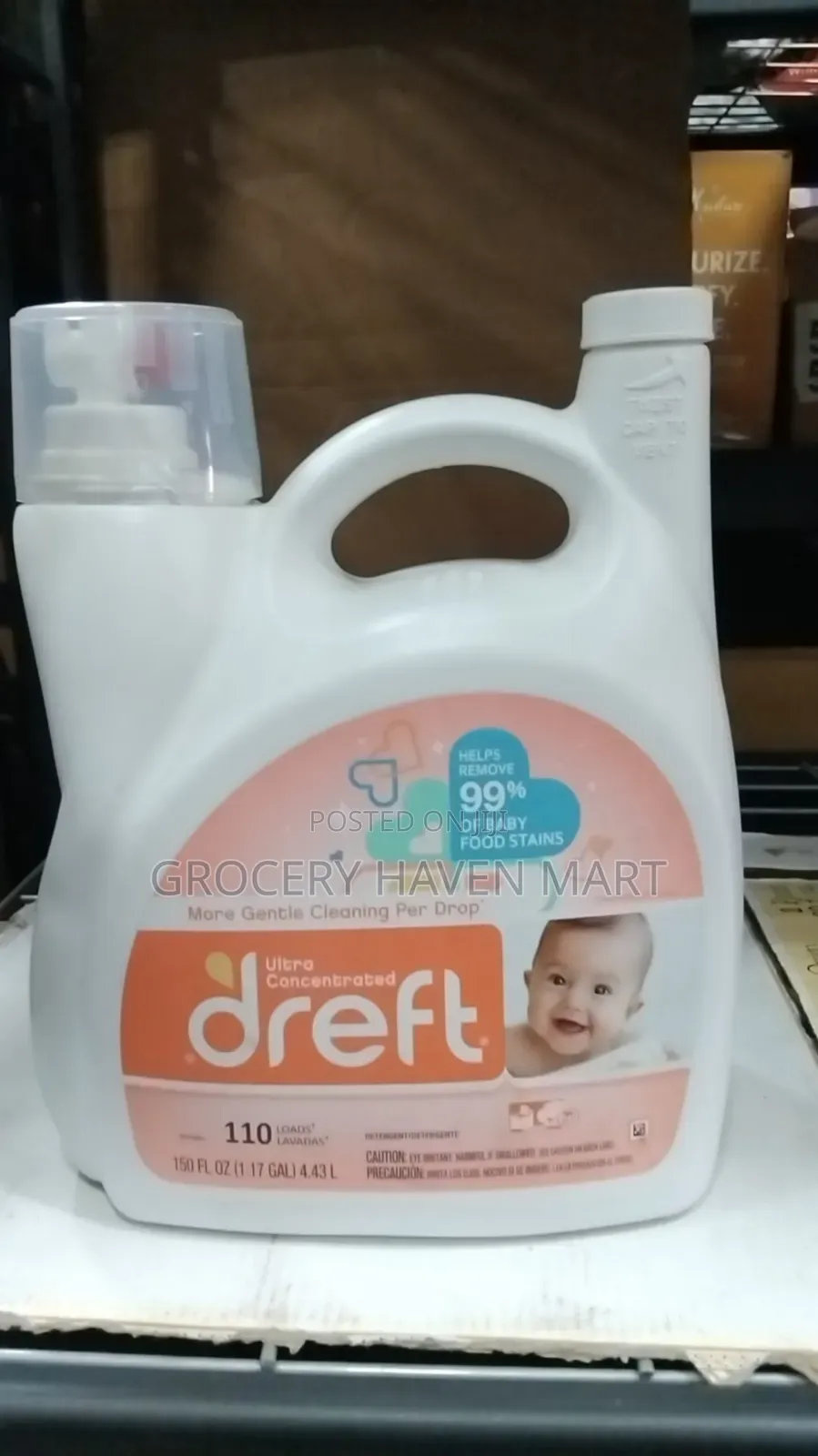 Dreft Ultra Concentrated Liquid Detergent 110 Loads, 4.43l