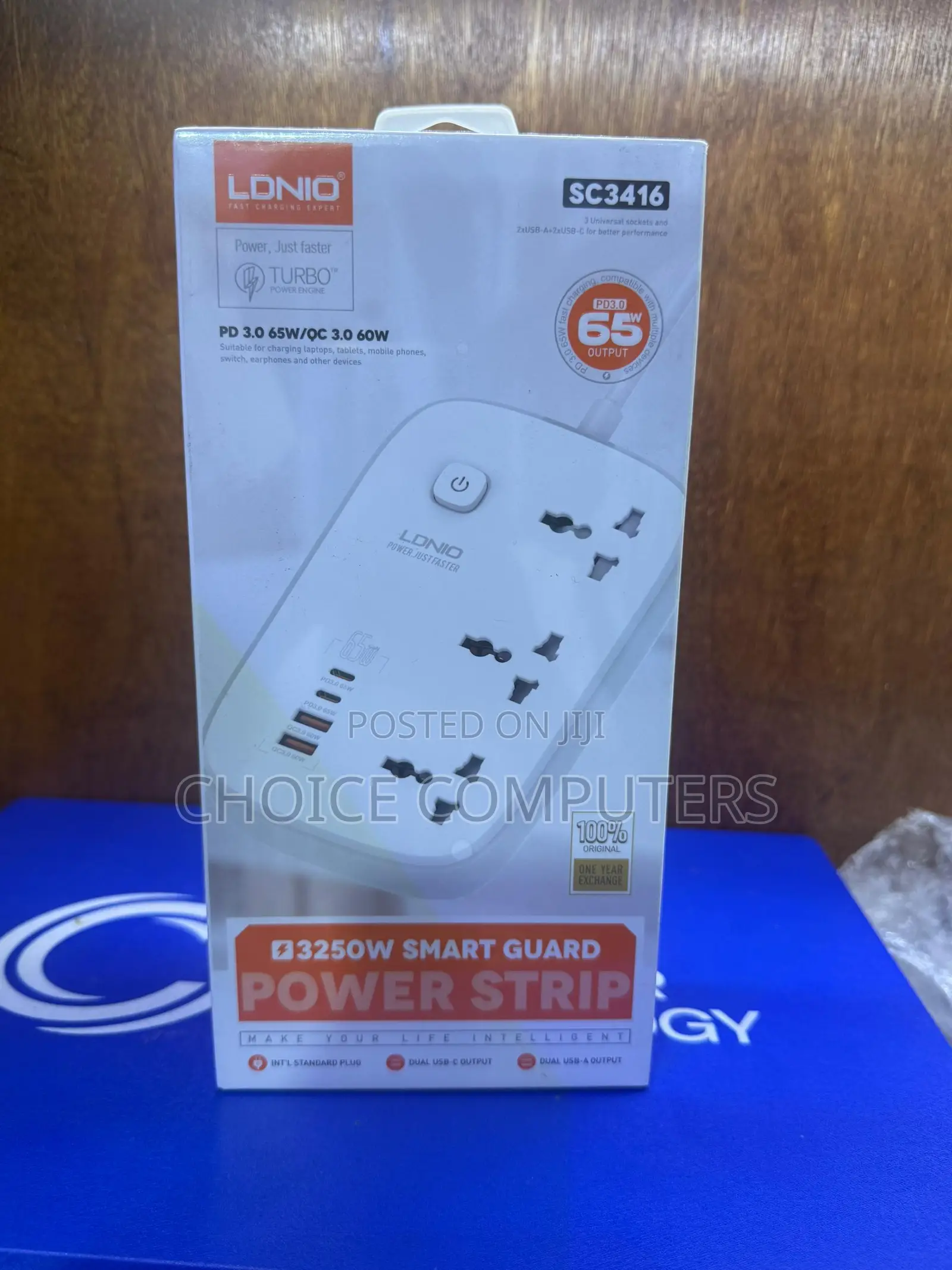 Ldnio 3 Outlets 4 Usb & Usb-c Power Strip Surge Protector