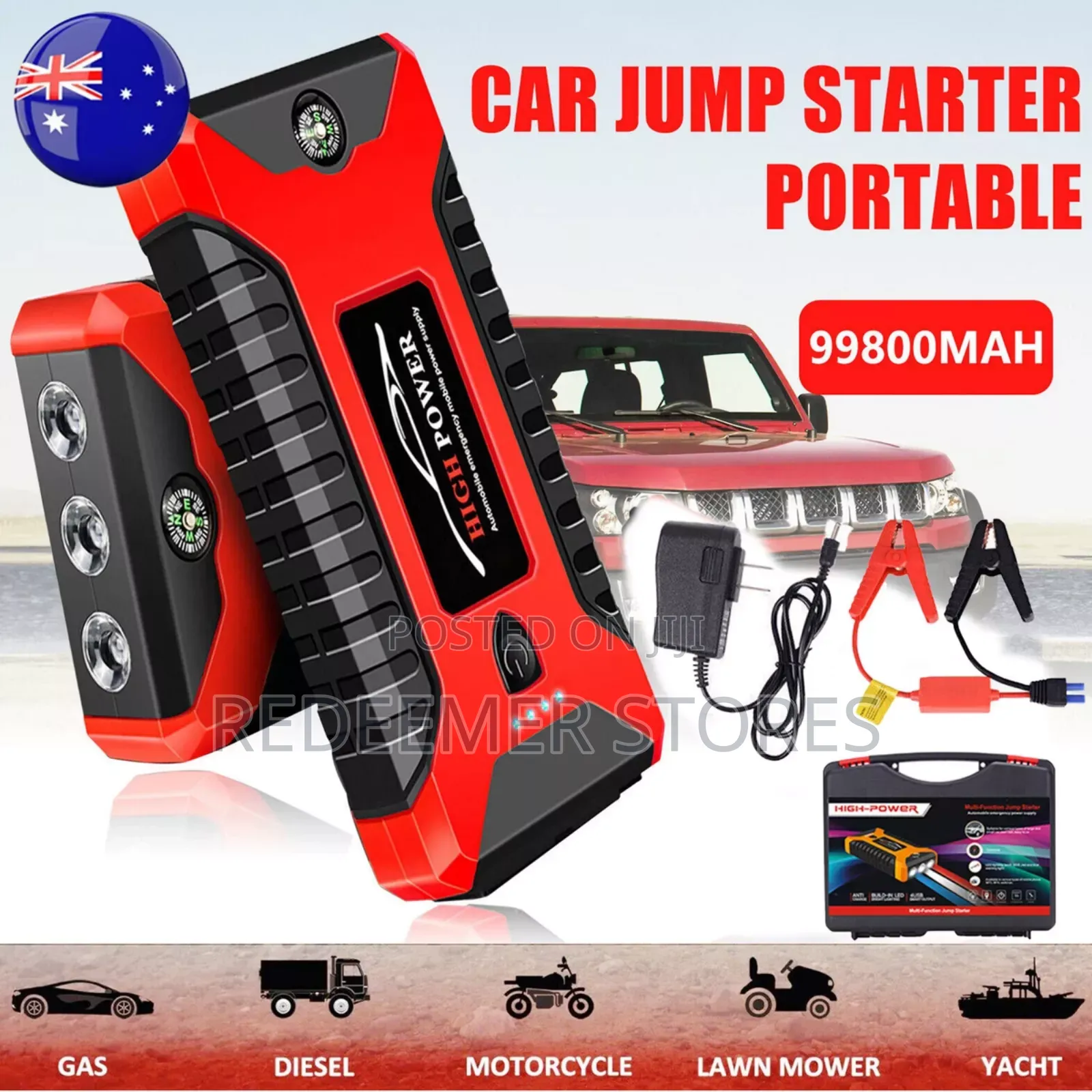 Portable Car Battery Jumpstart /Power Bank