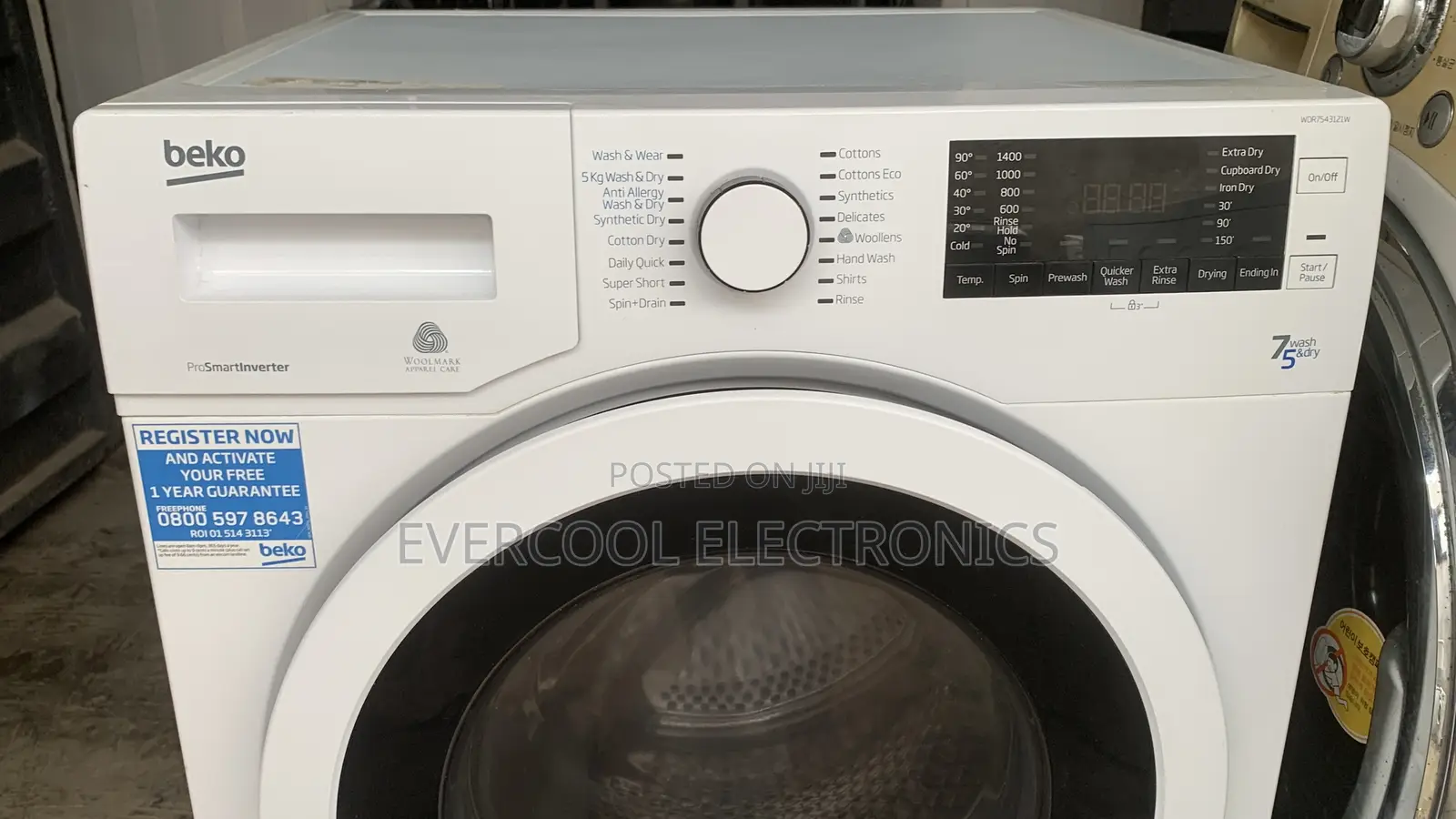 Premium Beko 7kg Smart Inverter Washing Machine