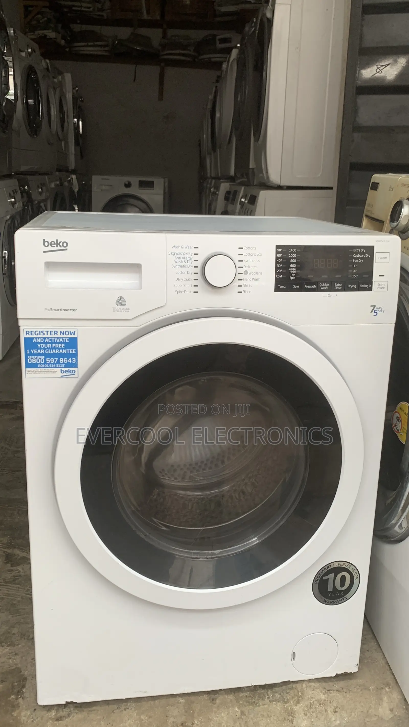 Premium Beko 7kg Smart Inverter Washing Machine