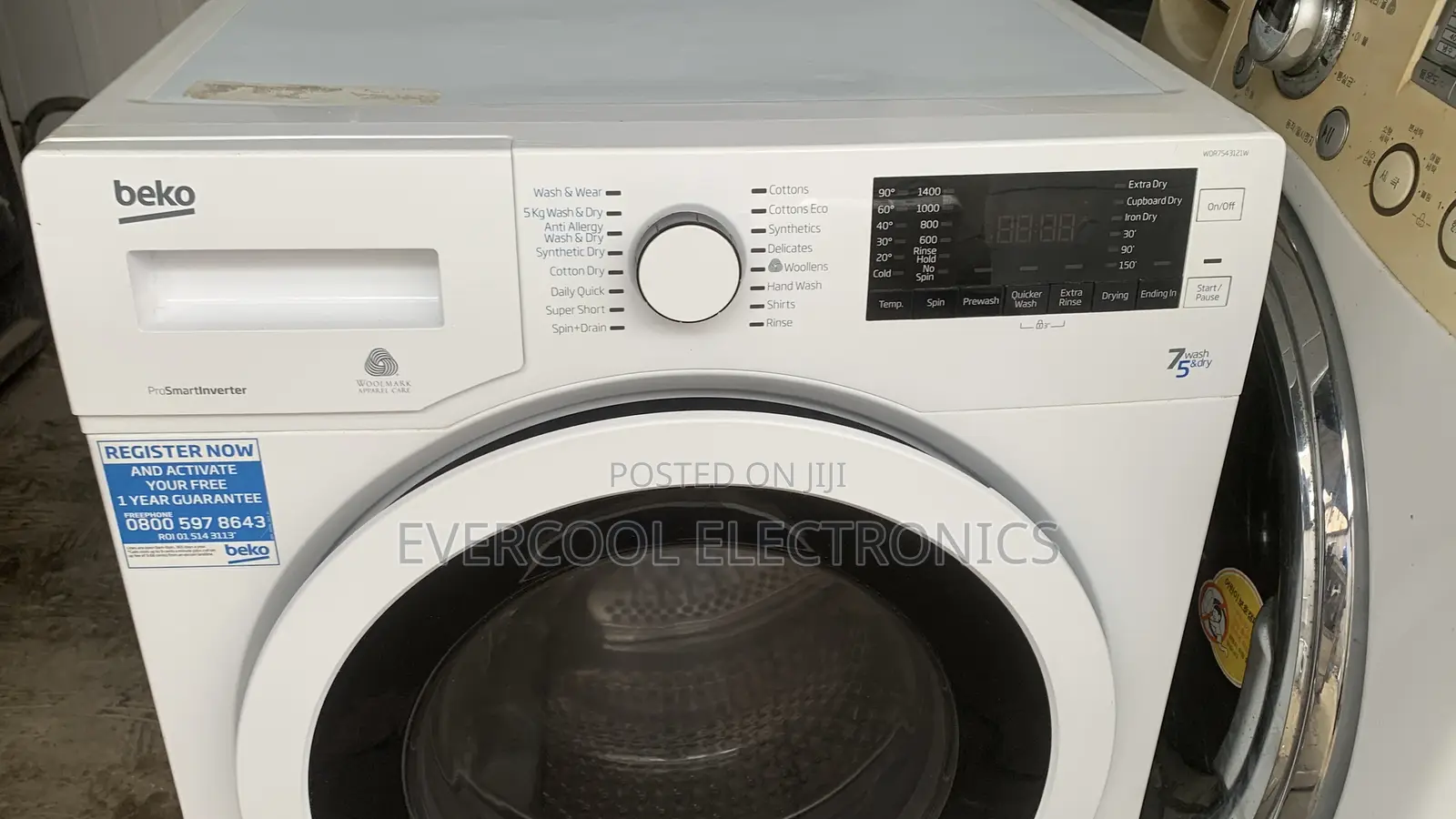 Premium Beko 7kg Smart Inverter Washing Machine