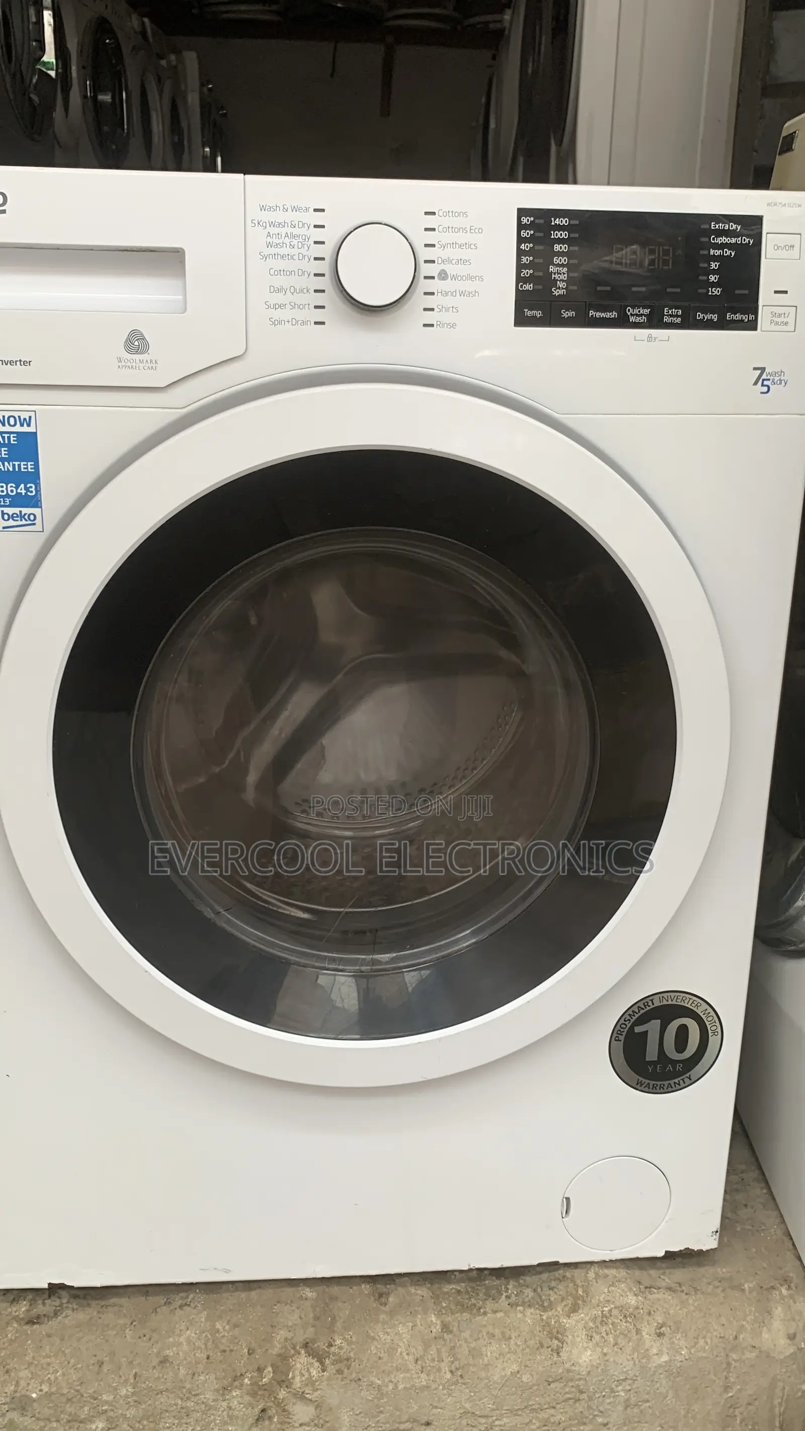 Premium Beko 7kg Smart Inverter Washing Machine